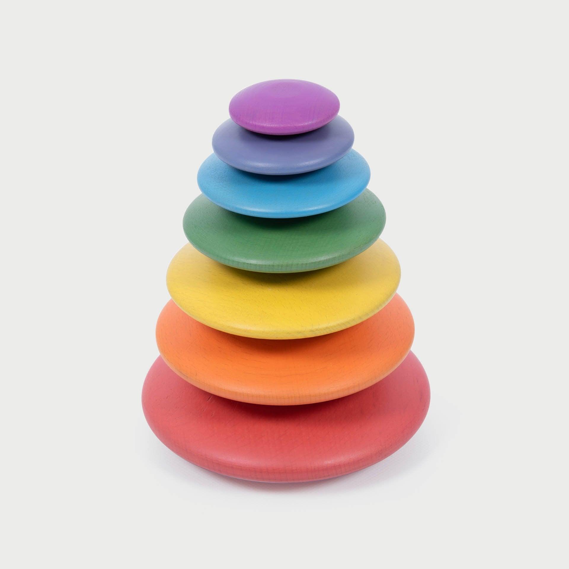 Tickit Rainbow bottoni legno 7 pezzi impilabili