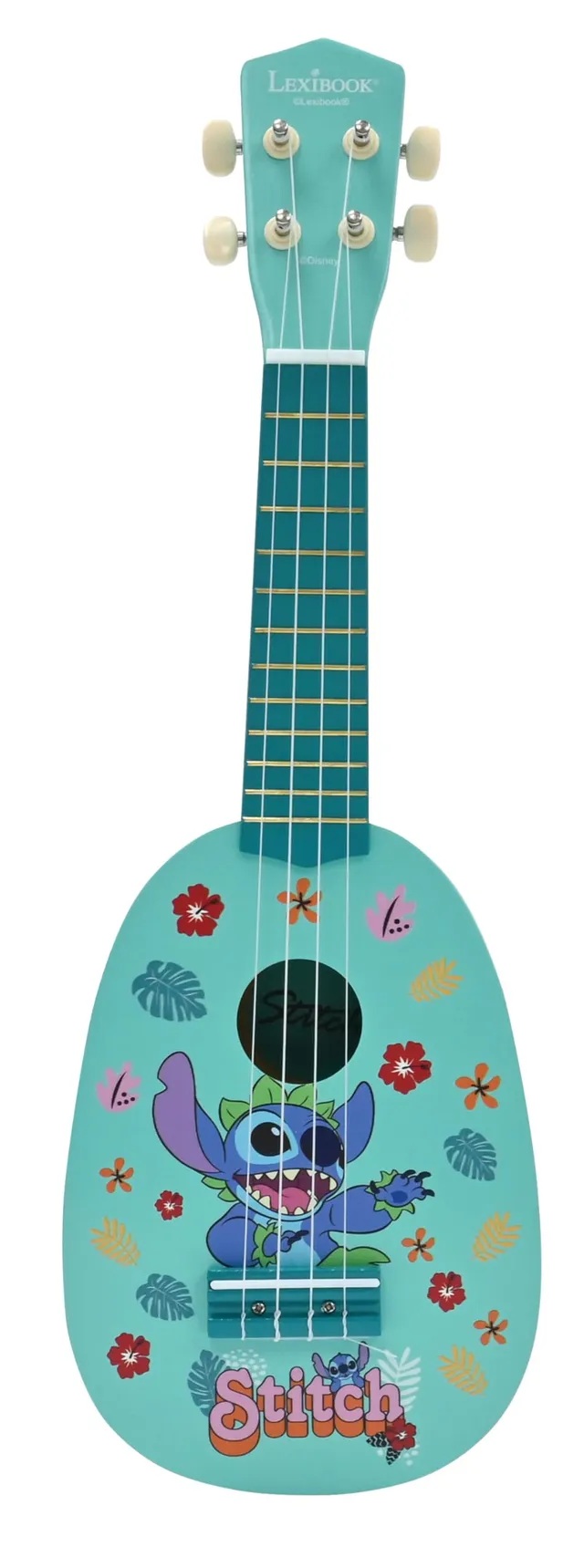Lexibook Disney Stitch K230D ukulele bambini in legno blu
