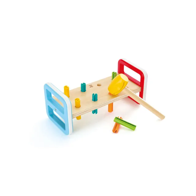 Hape Batti Batti Arcobaleno banco martello legno