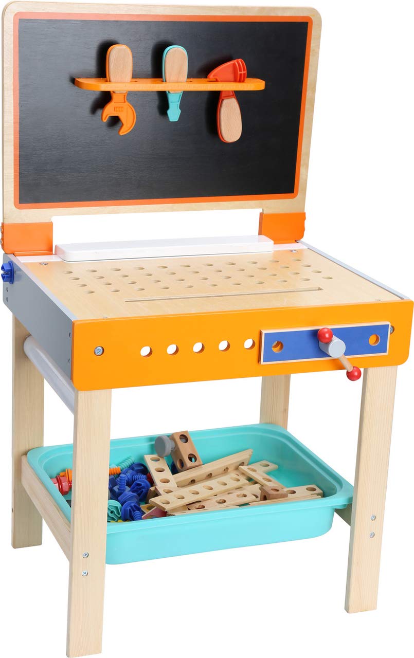 smallfoot 10603 banco lavoro giocattolo 2 in 1 legno