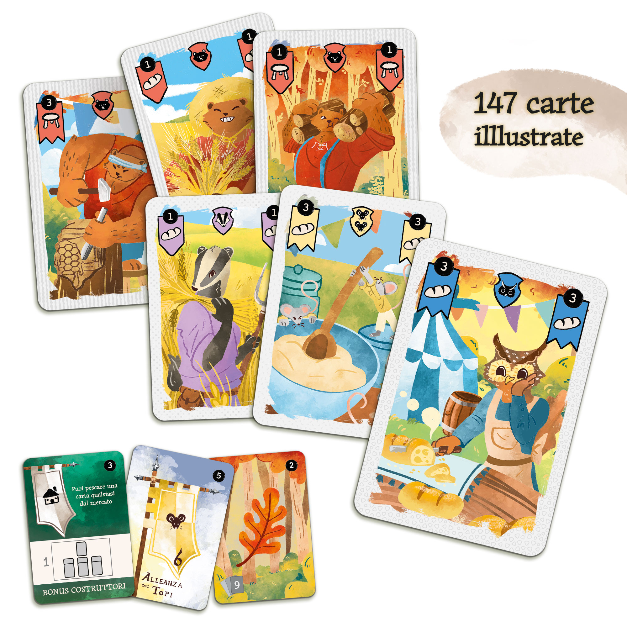 Lisciani Rainy Days Fall Fest gioco strategia carte Gilde