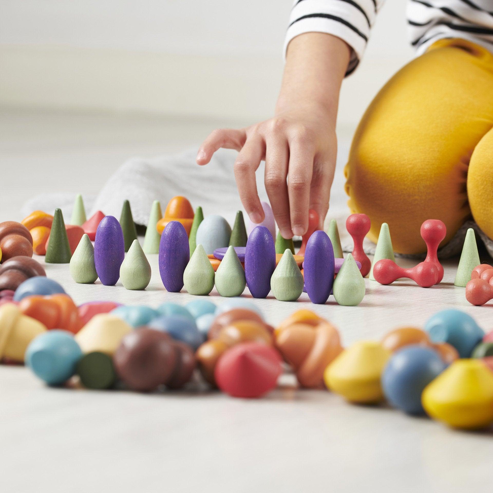 Tickit Wooden Treasures Starter Set tesori legno colori