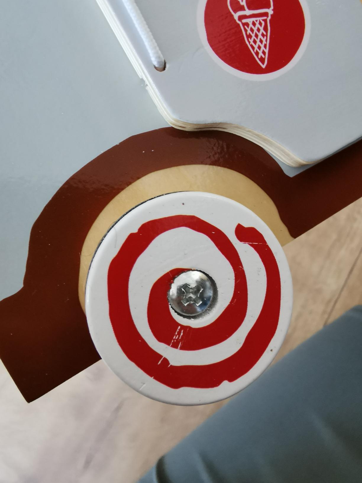 smallfoot 11457 carretto gelati legno con figure 3 anni