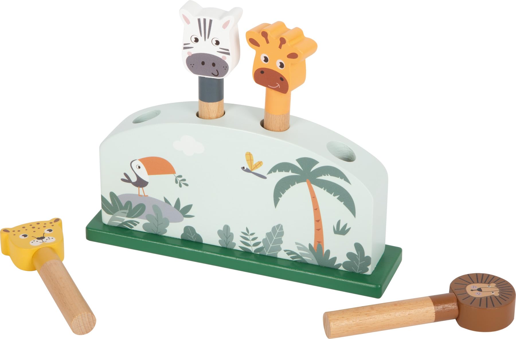 smallfoot Safari 12758 gioco impilabile 4 animali saltellanti