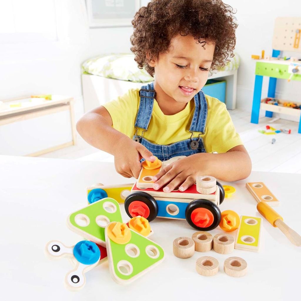 Hape E3080 Set Costruzioni Base 42 Pezzi 3 Anni