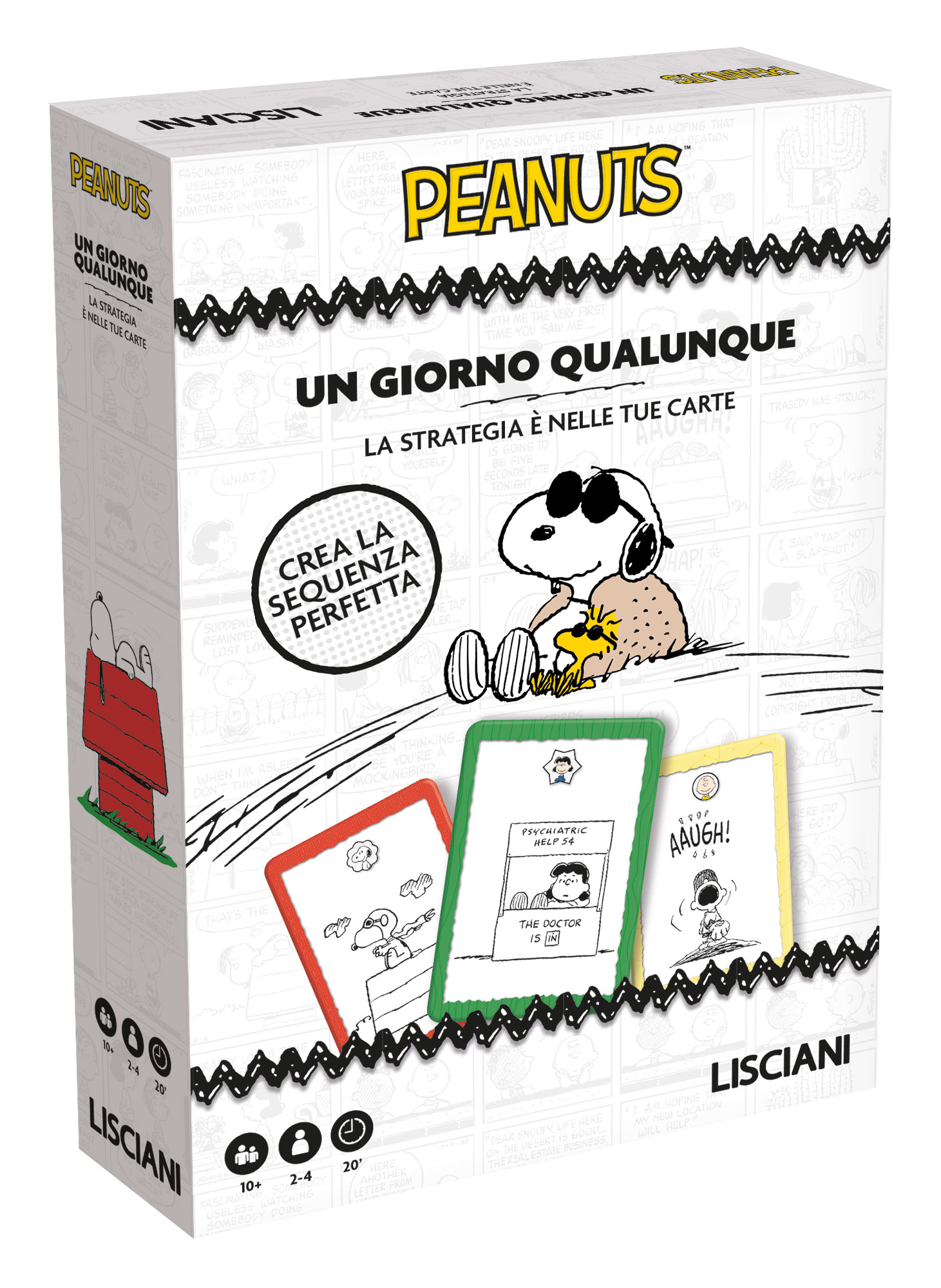Lisciani Peanuts Un Giorno Qualunque gioco di carte 10 anni