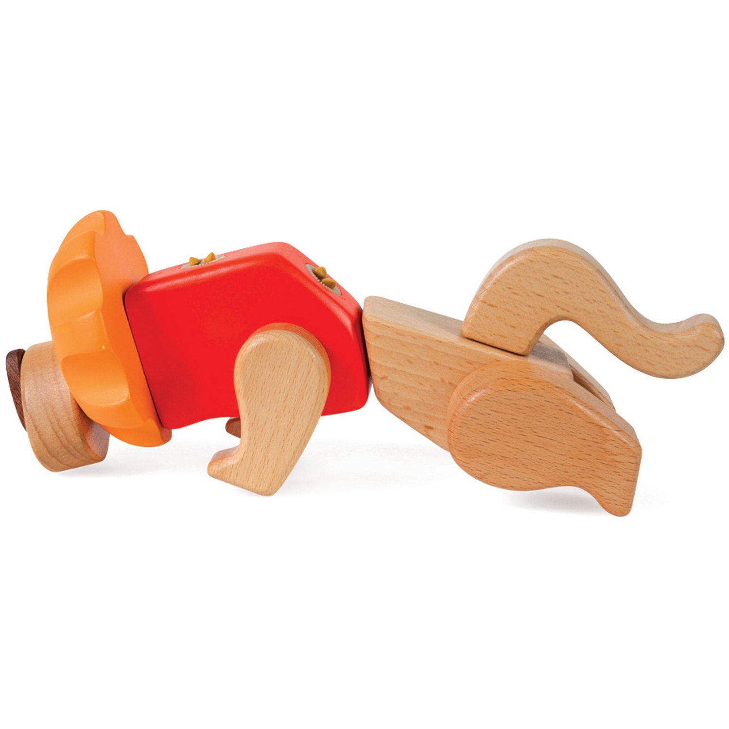 smallfoot 9835 kit costruzioni leone legno incastro