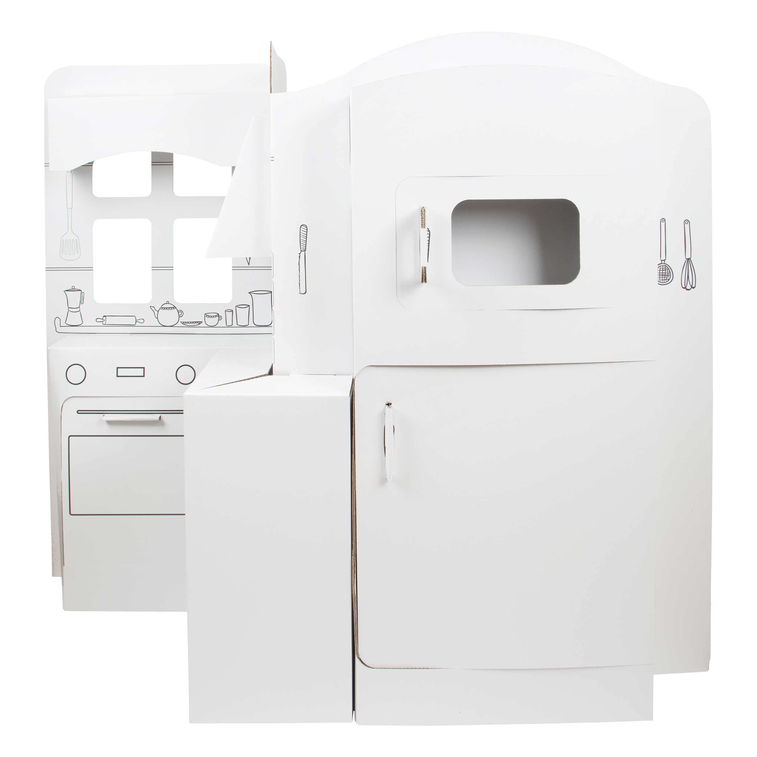 small foot 11800 cucina giocattolo cartone da colorare 3 anni