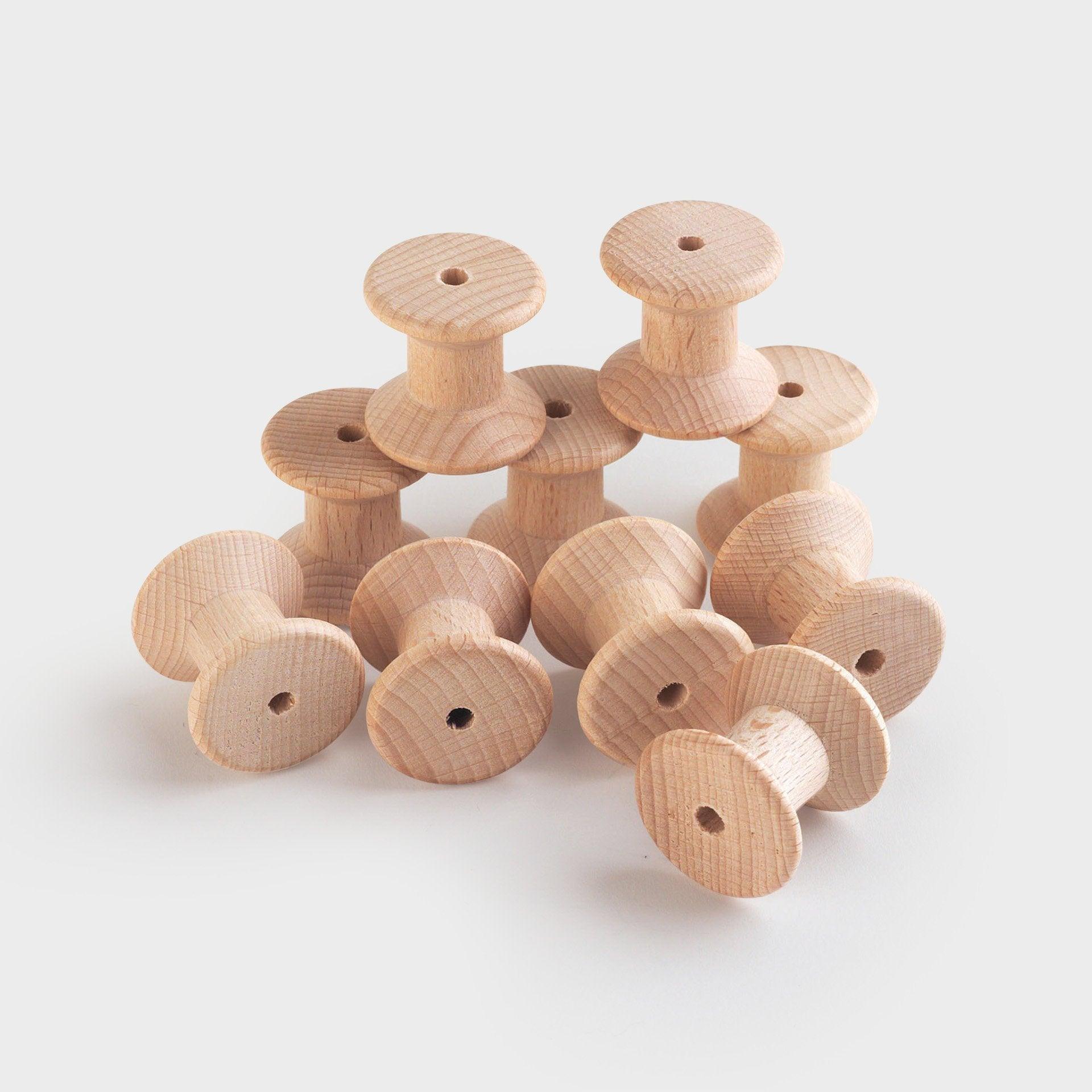 Tickit Natural Wooden Spools rocchetti legno 10 pezzi euristici