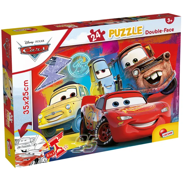 Lisciani Disney Puzzle DF M-Plus 24 Cars puzzle bambini da colorare