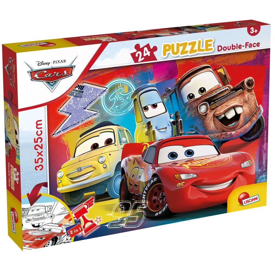 Lisciani Disney Puzzle DF M-Plus 24 Cars puzzle bambini da colorare