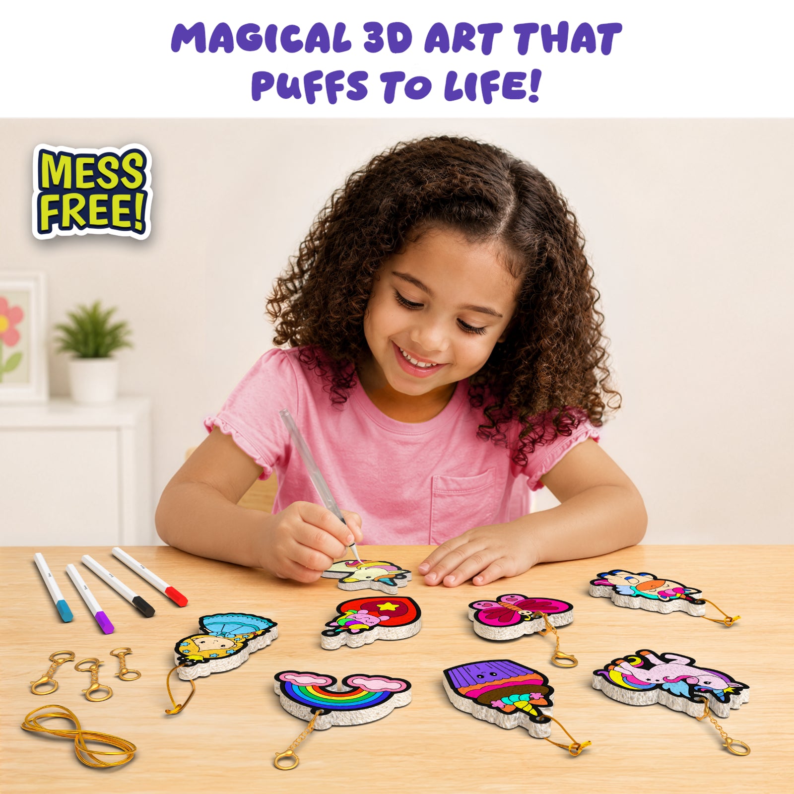 Skillmatics Aqua Puffs Princesses Unicorns kit 3D 4+ anni