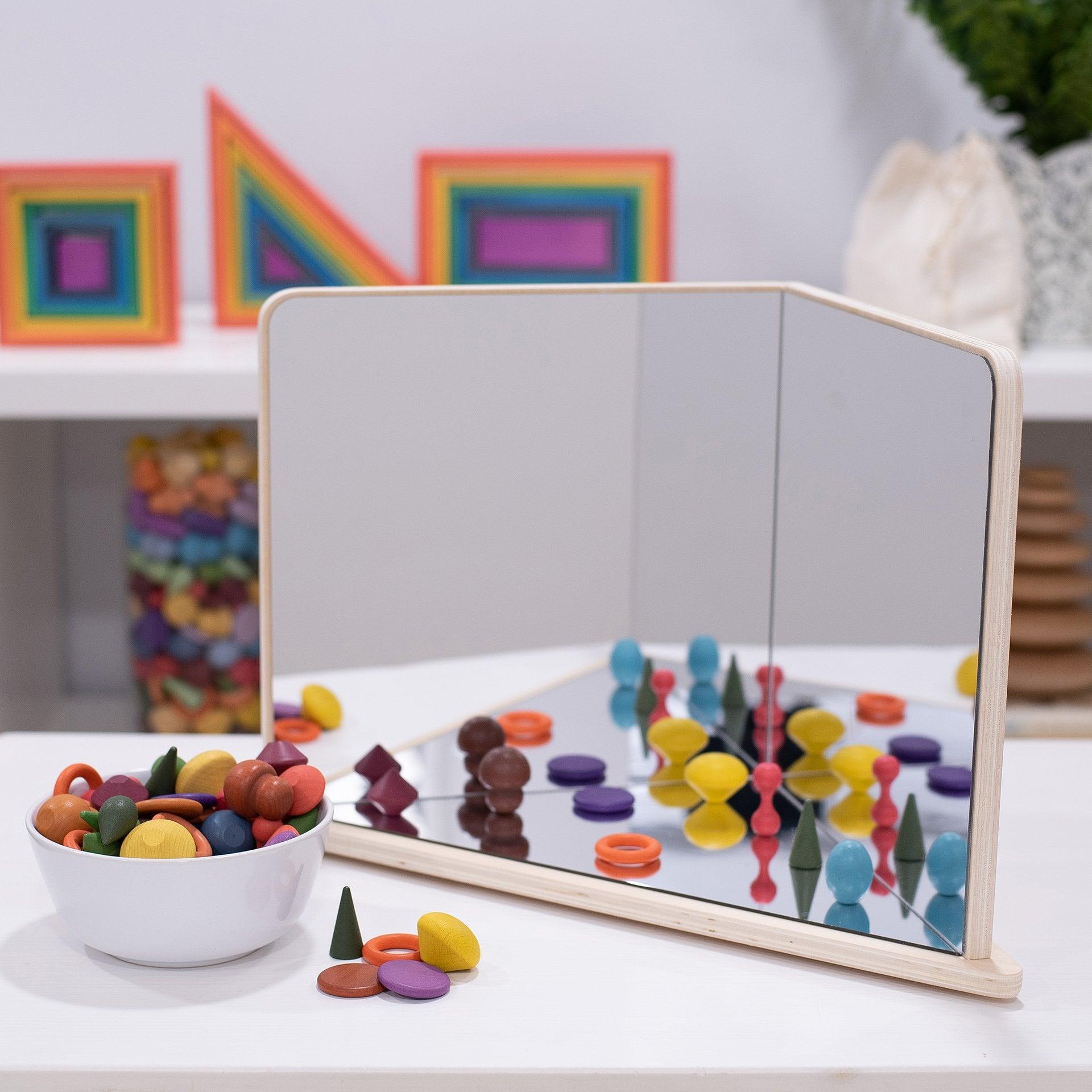 Tickit Wooden 4-Way Mirror specchio gioco 4 lati in legno