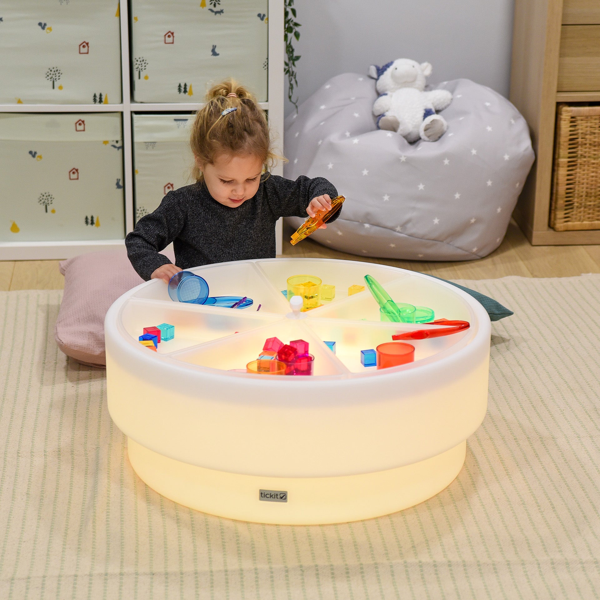 Tickit Discovery Glow Low Table tavolo luminoso basso