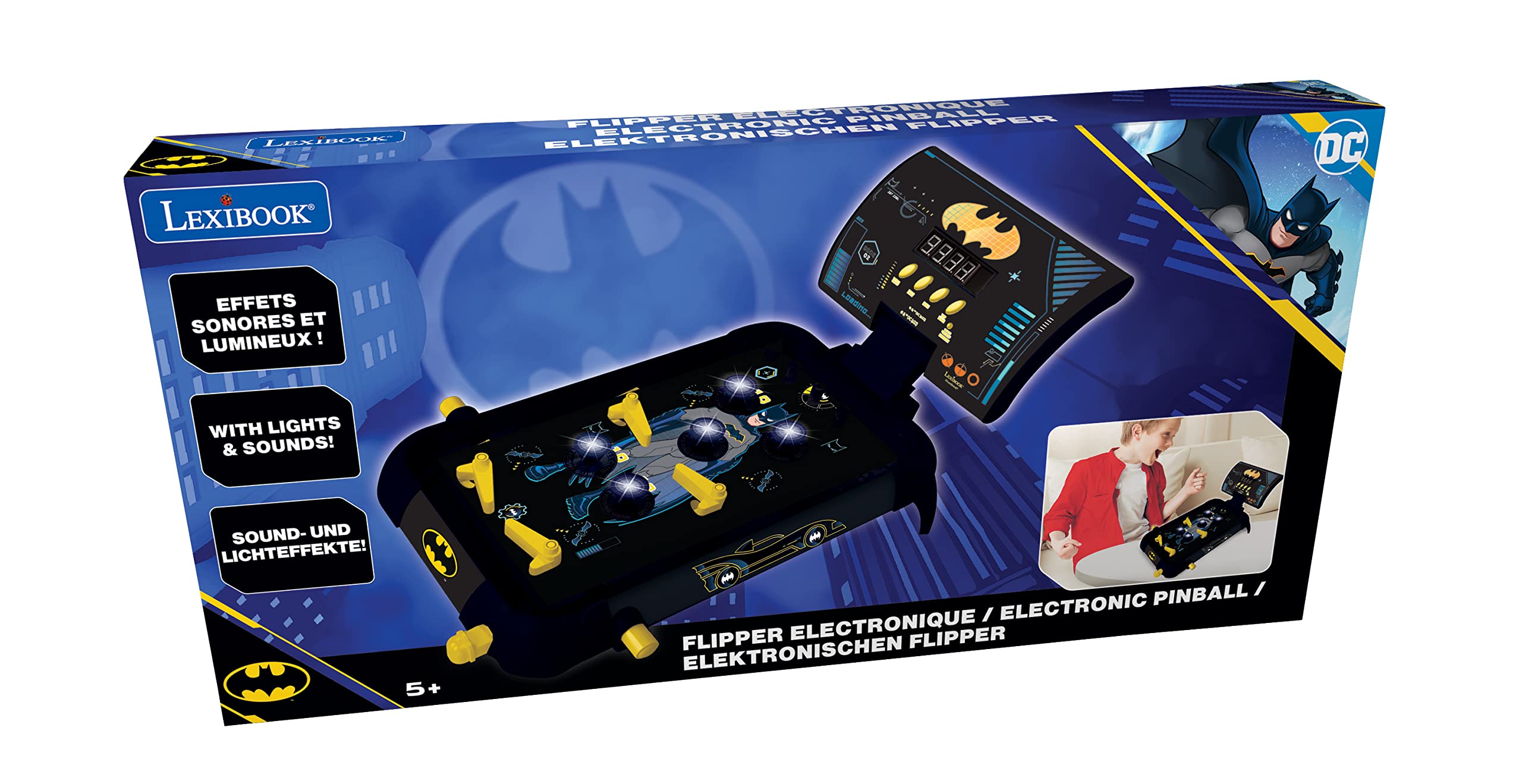 Lexibook Batman JG610BAT flipper elettronico da tavolo