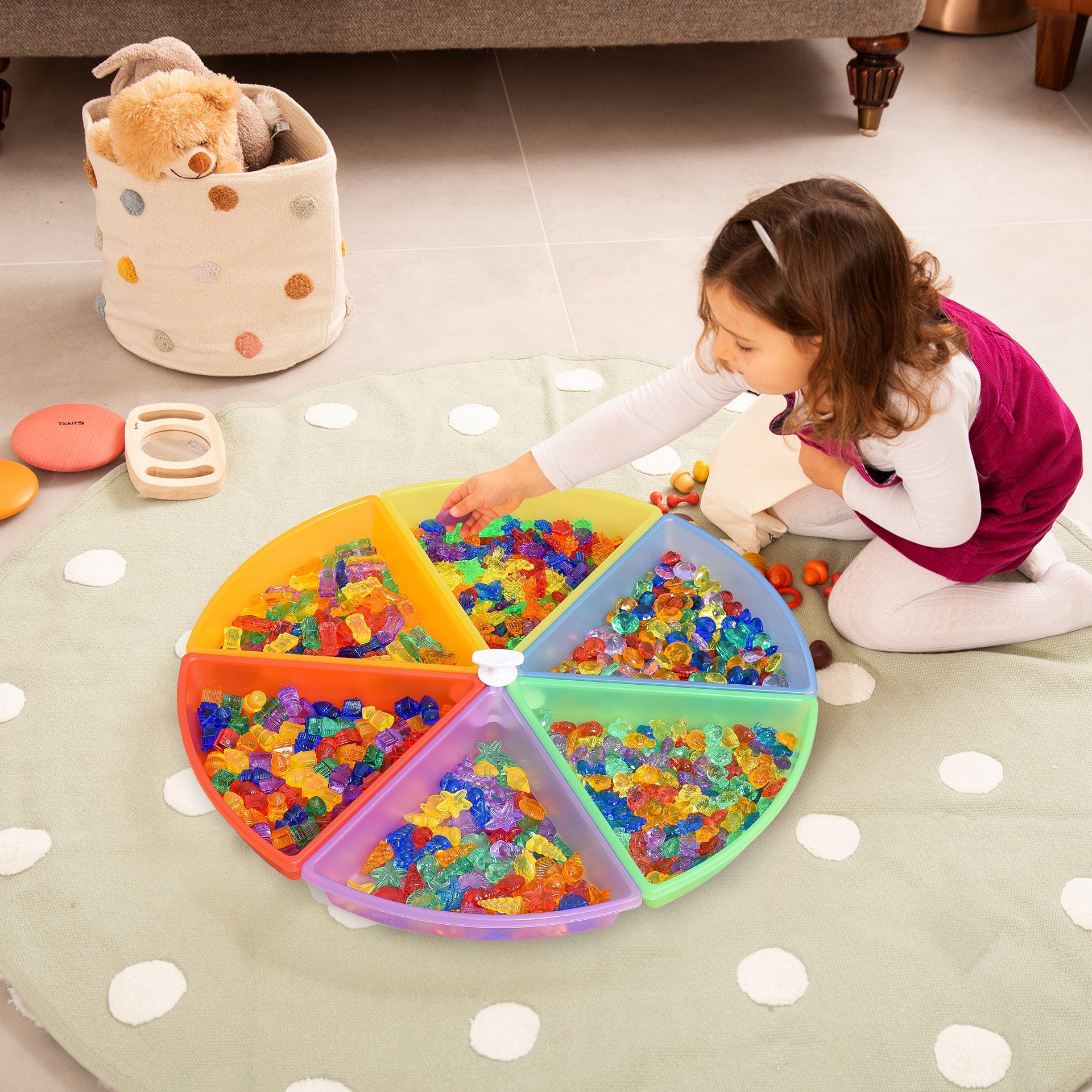 Tickit Discovery Colour Trays vaschette sensoriali 6 pezzi colori