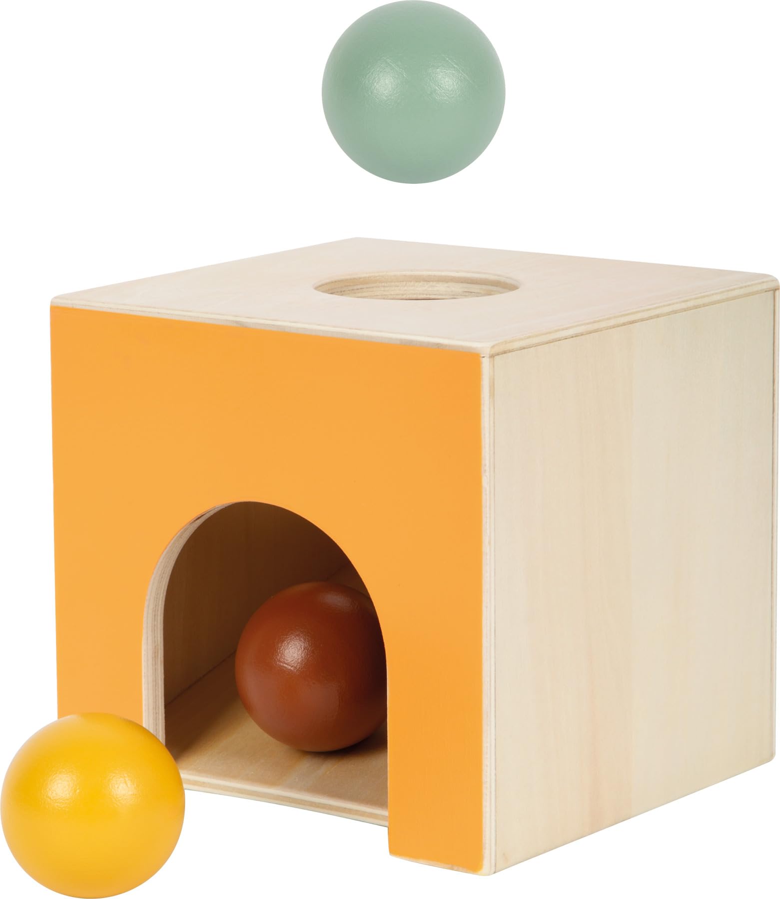 smallfoot 12744 scatola palline Montessori legno 3 palline