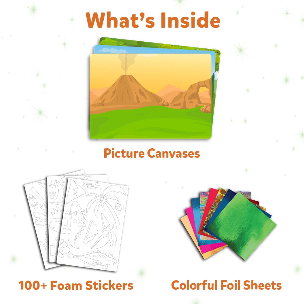 Skillmatics Foil Fun Dinosaurs kit arte foil dinosauri