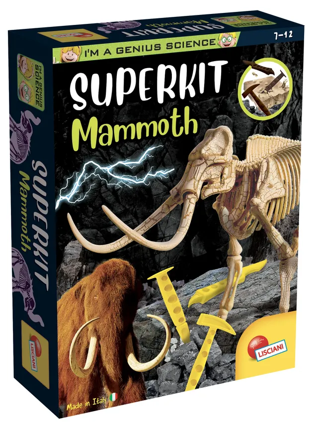 Lisciani I'm a Genius Super Kit Mammuth kit scavo fossili