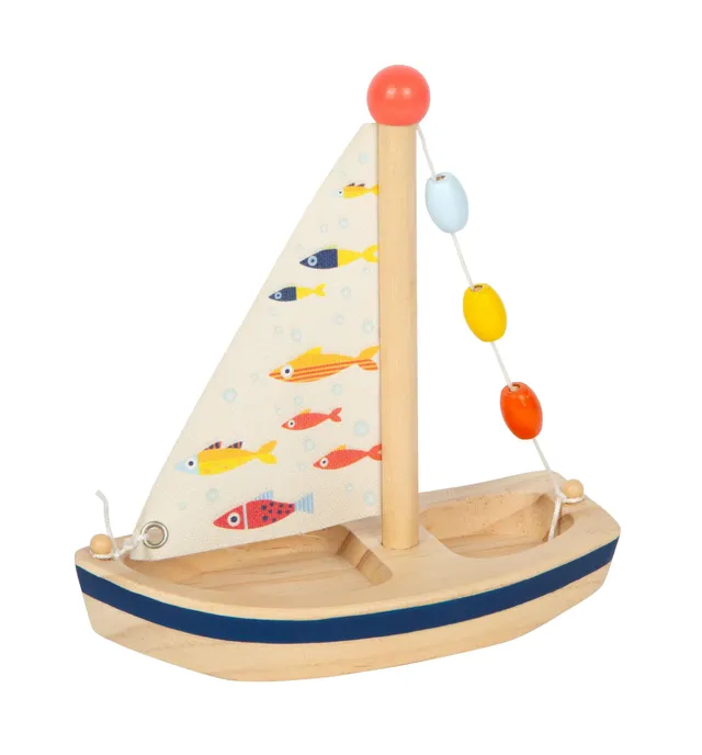 smallfoot Grande Oceano 12824 barca legno vela stoffa 2 anni