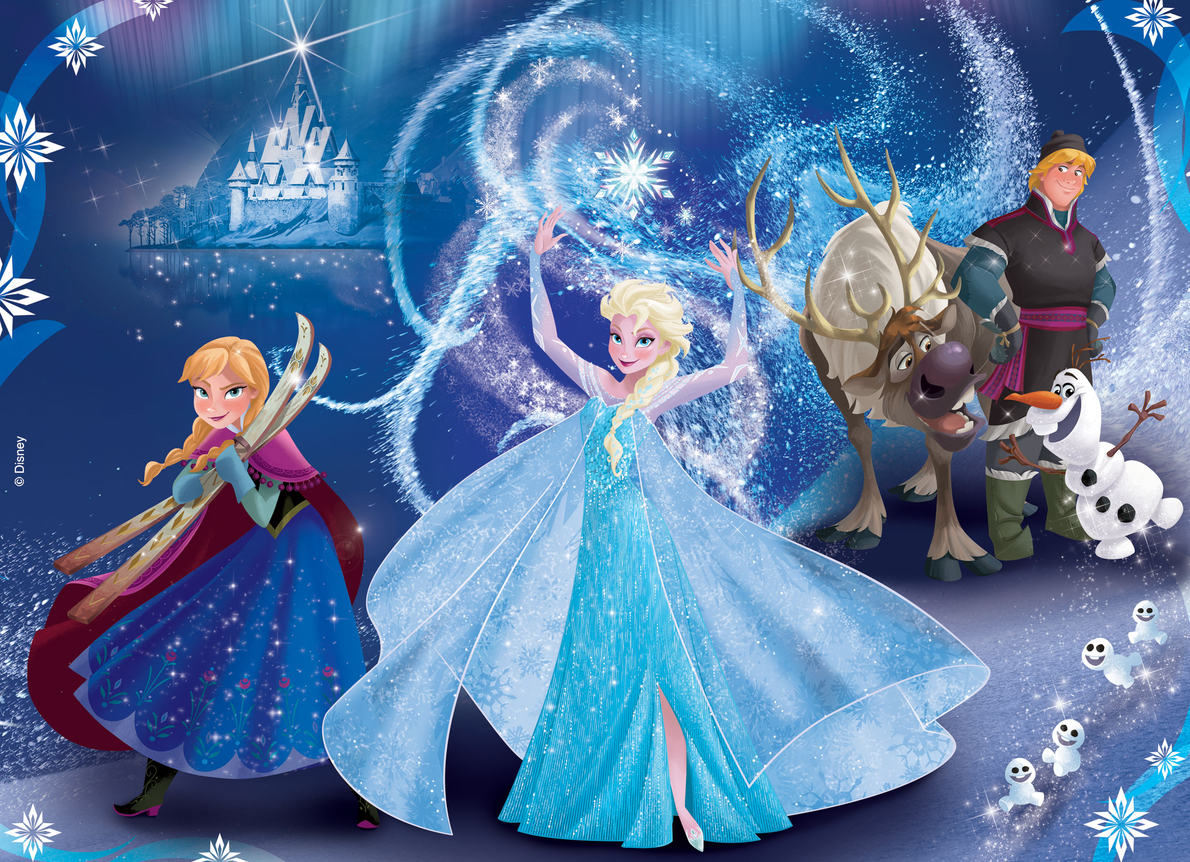 Disney Puzzle DF Plus 24 Frozen puzzle bambini double-face