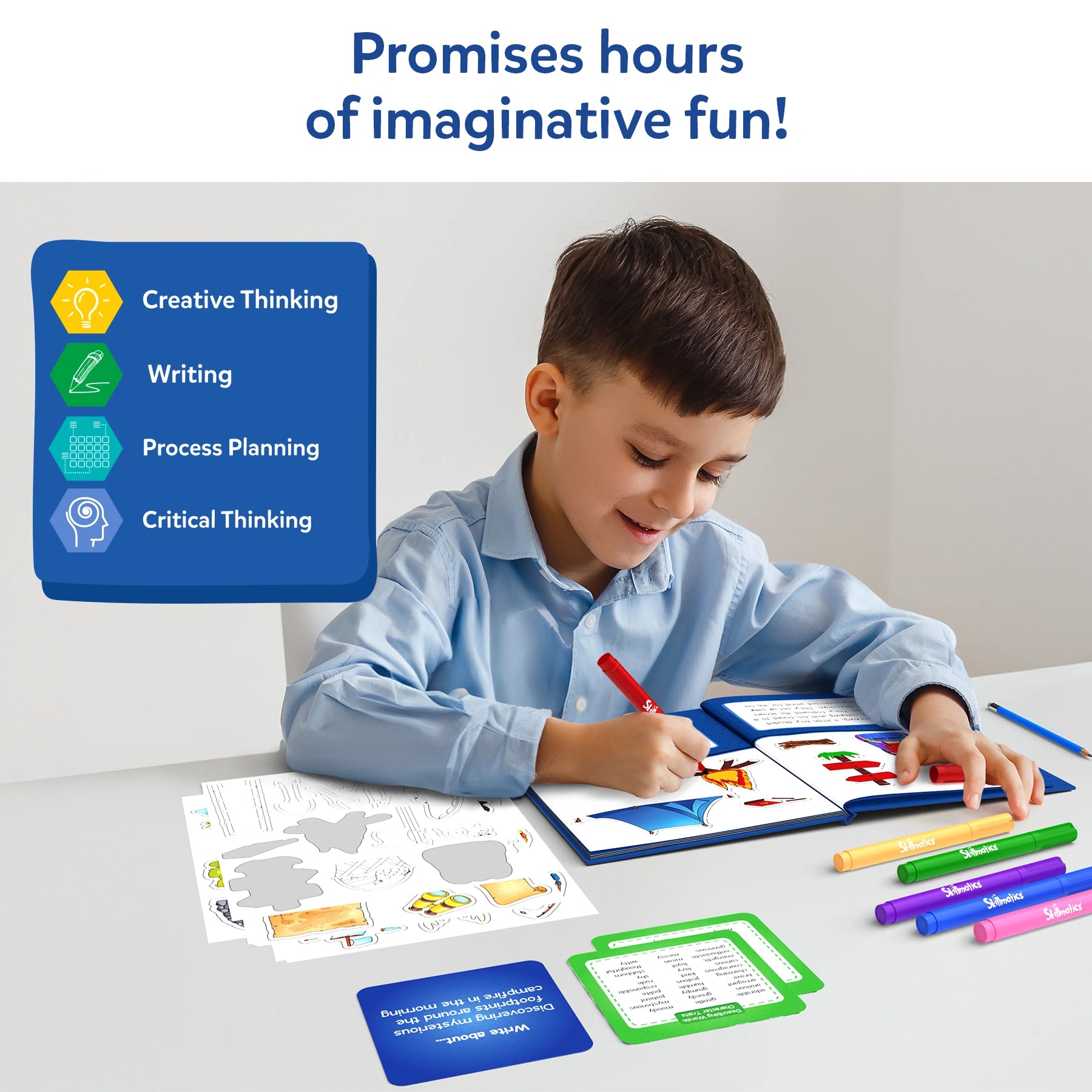 Skillmatics My Storybook All My Adventures kit creativo 5-10 anni