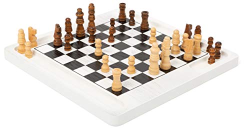 small foot 11395 scacchi e dama gioco in legno mini
