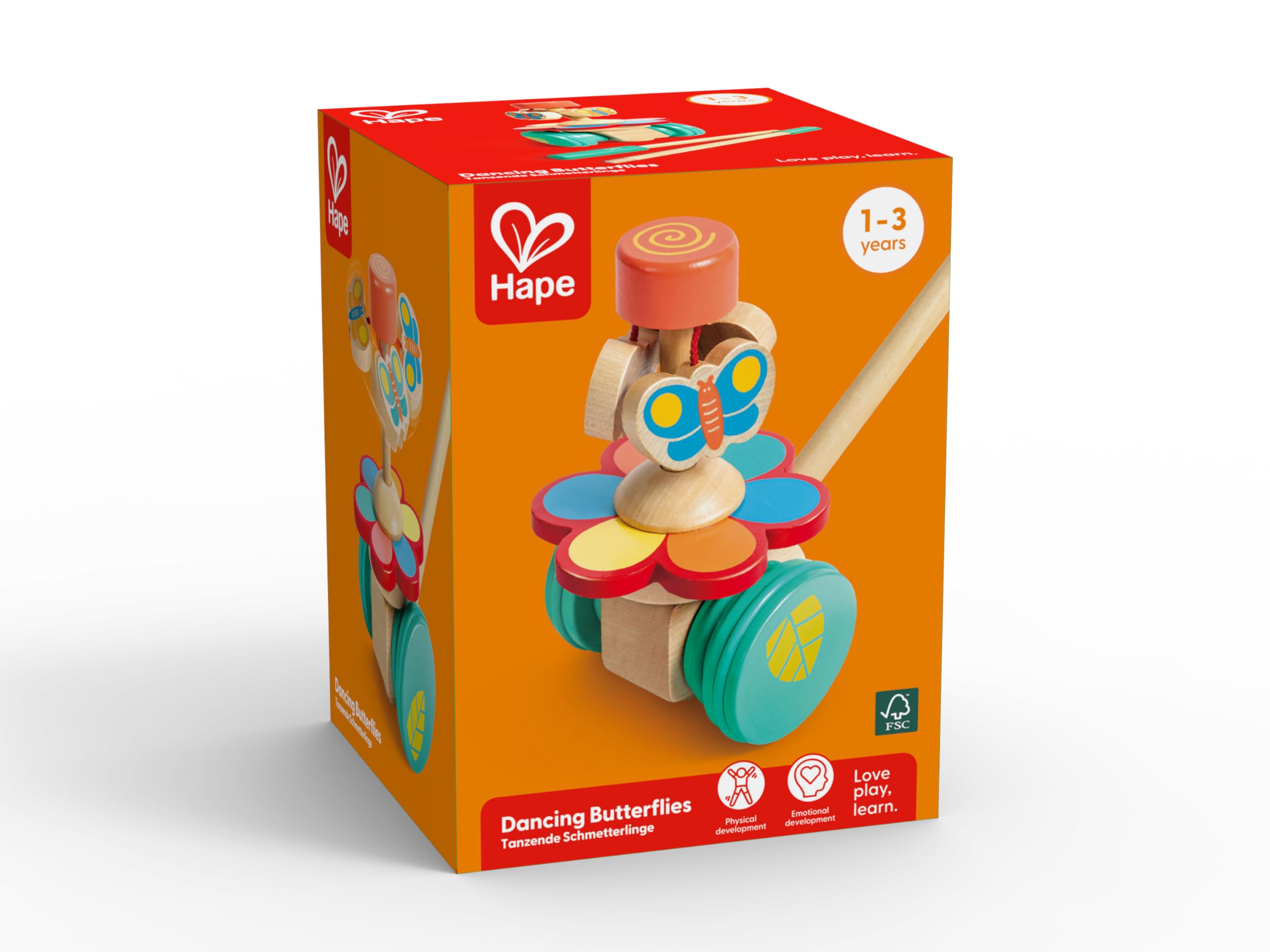 Hape E0341 Farfalle Ballerine gioco spingi in legno