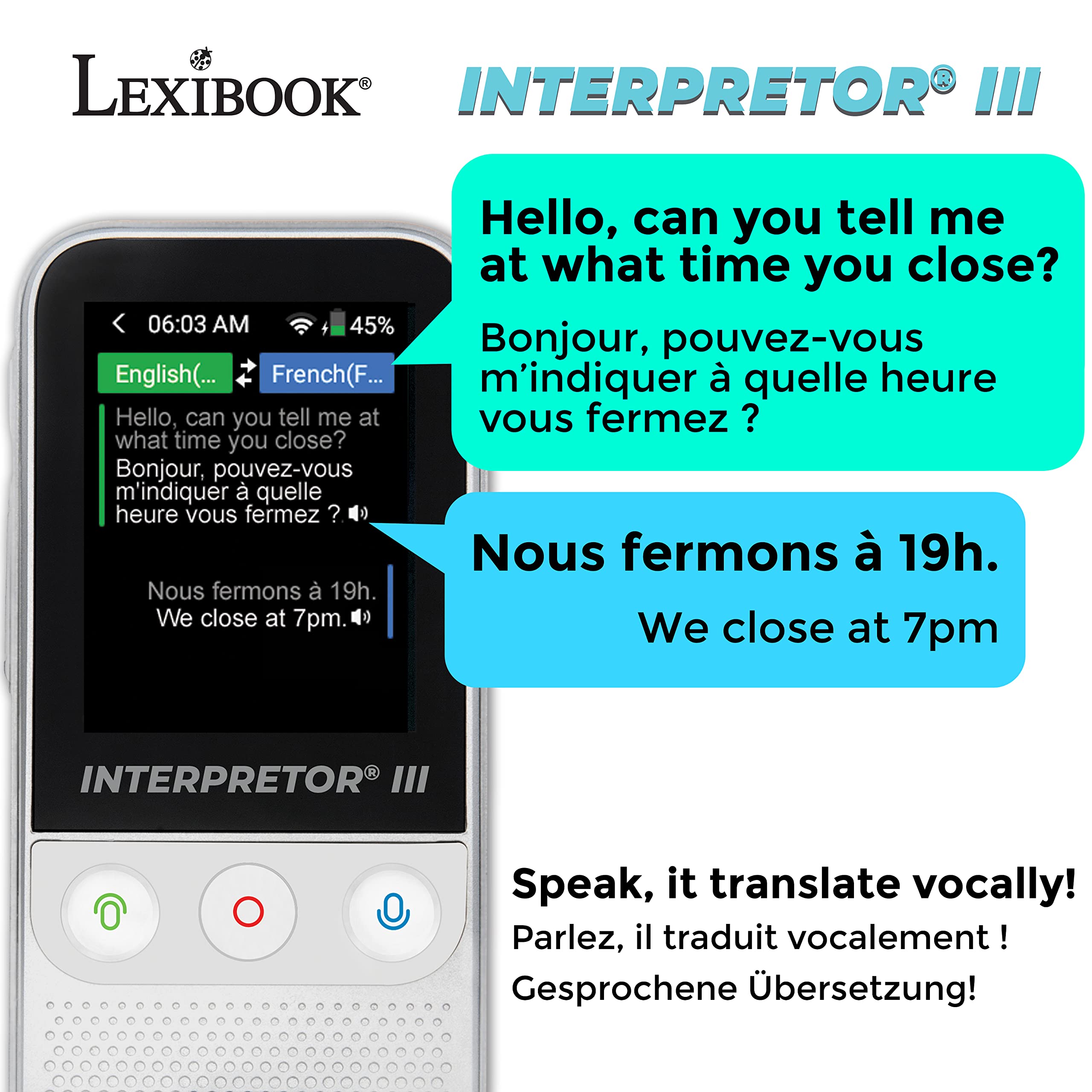 Lexibook Interpretor NTL3000 traduttore 137 lingue