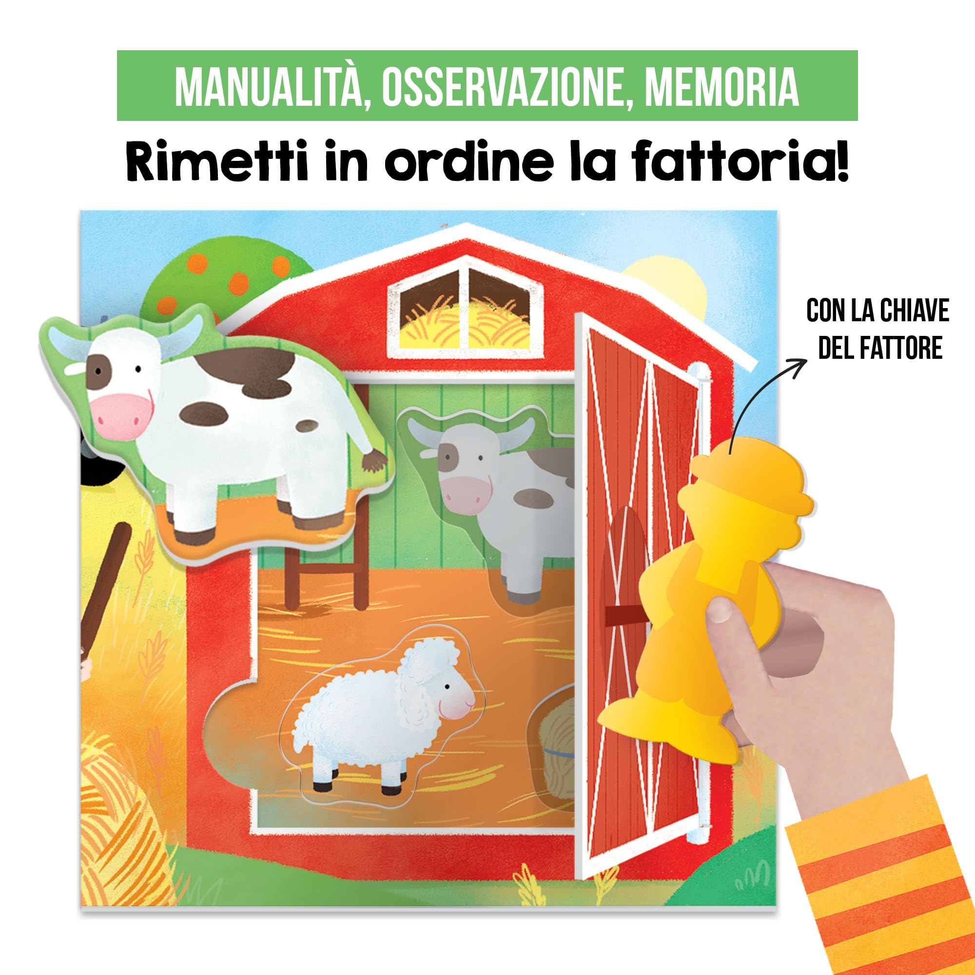 Headu Montessori Fattoria Apri e Chiudi gioco educativo 2-5 anni