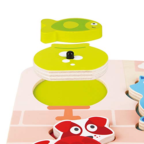 Hape E1610 puzzle legno bambini disegni colorati