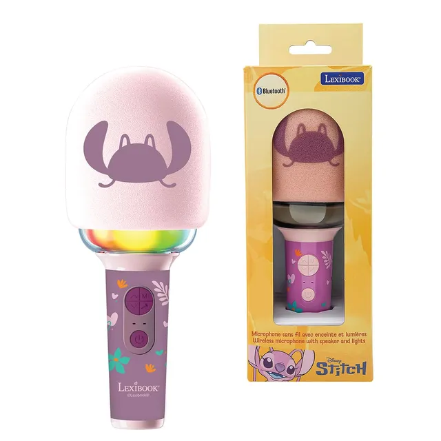 Lexibook Angel MIC280D1 microfono karaoke rosa Bluetooth