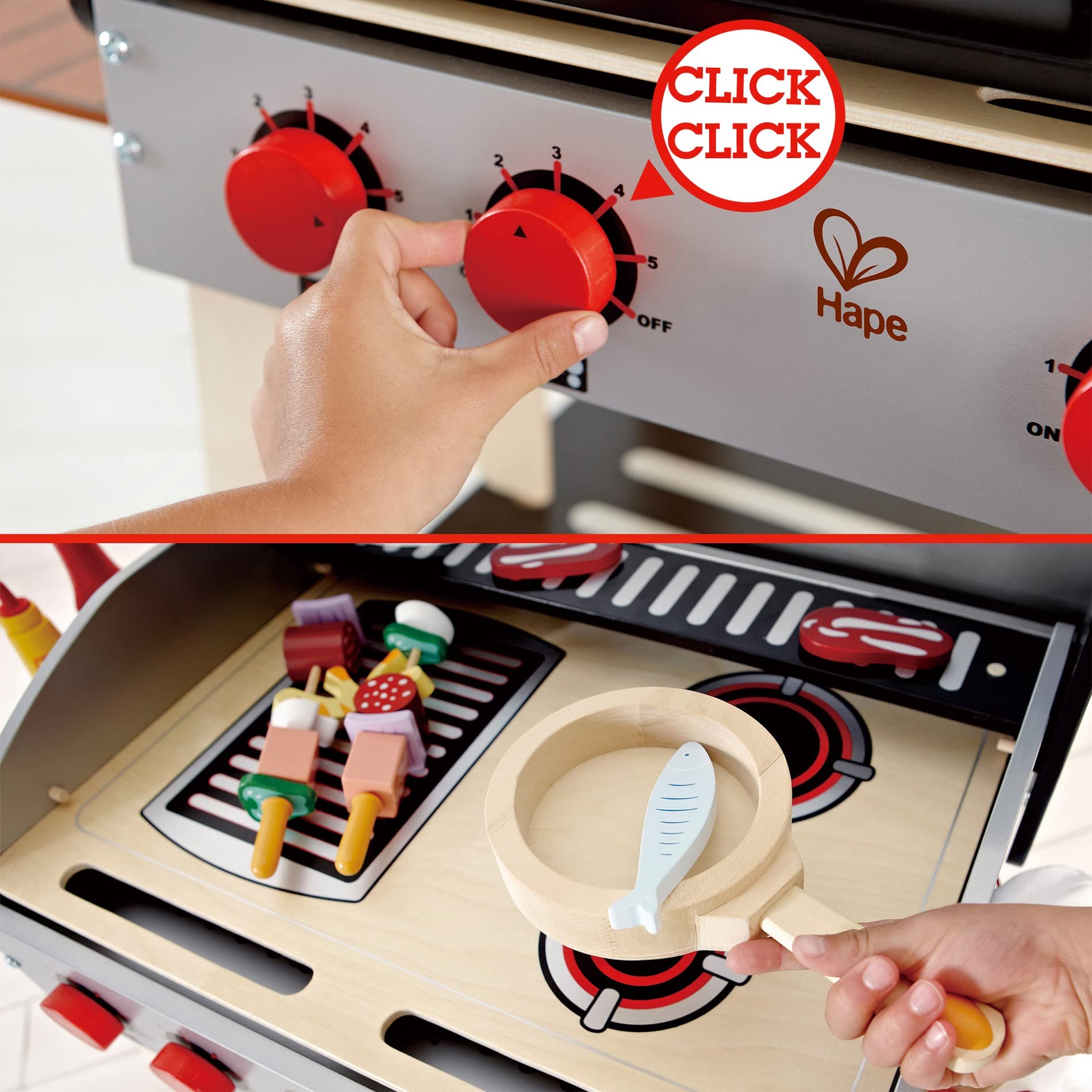 Hape E3127 Griglia del Buongustaio barbecue in legno