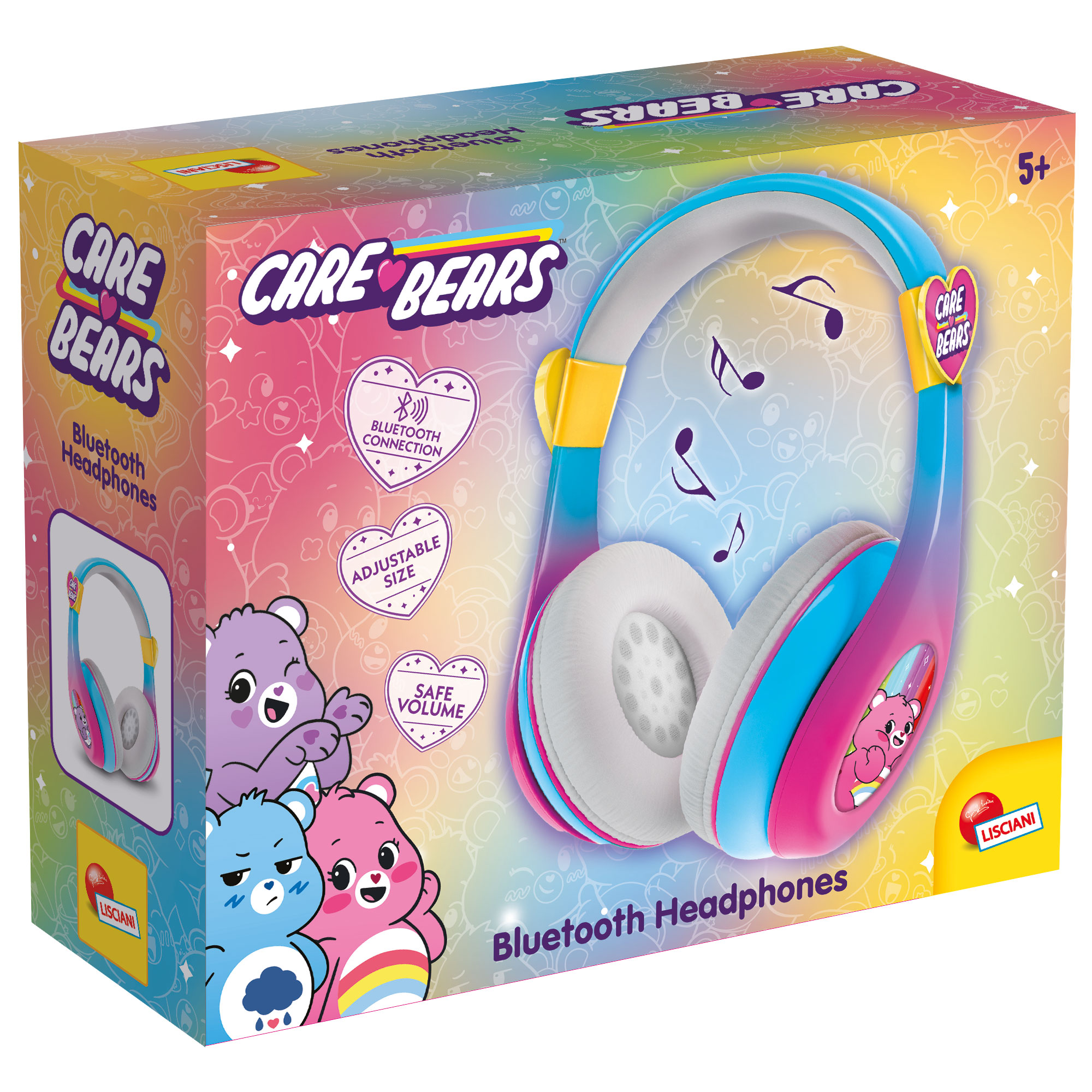 Lisciani Care Bears cuffie bluetooth bambini regolabili