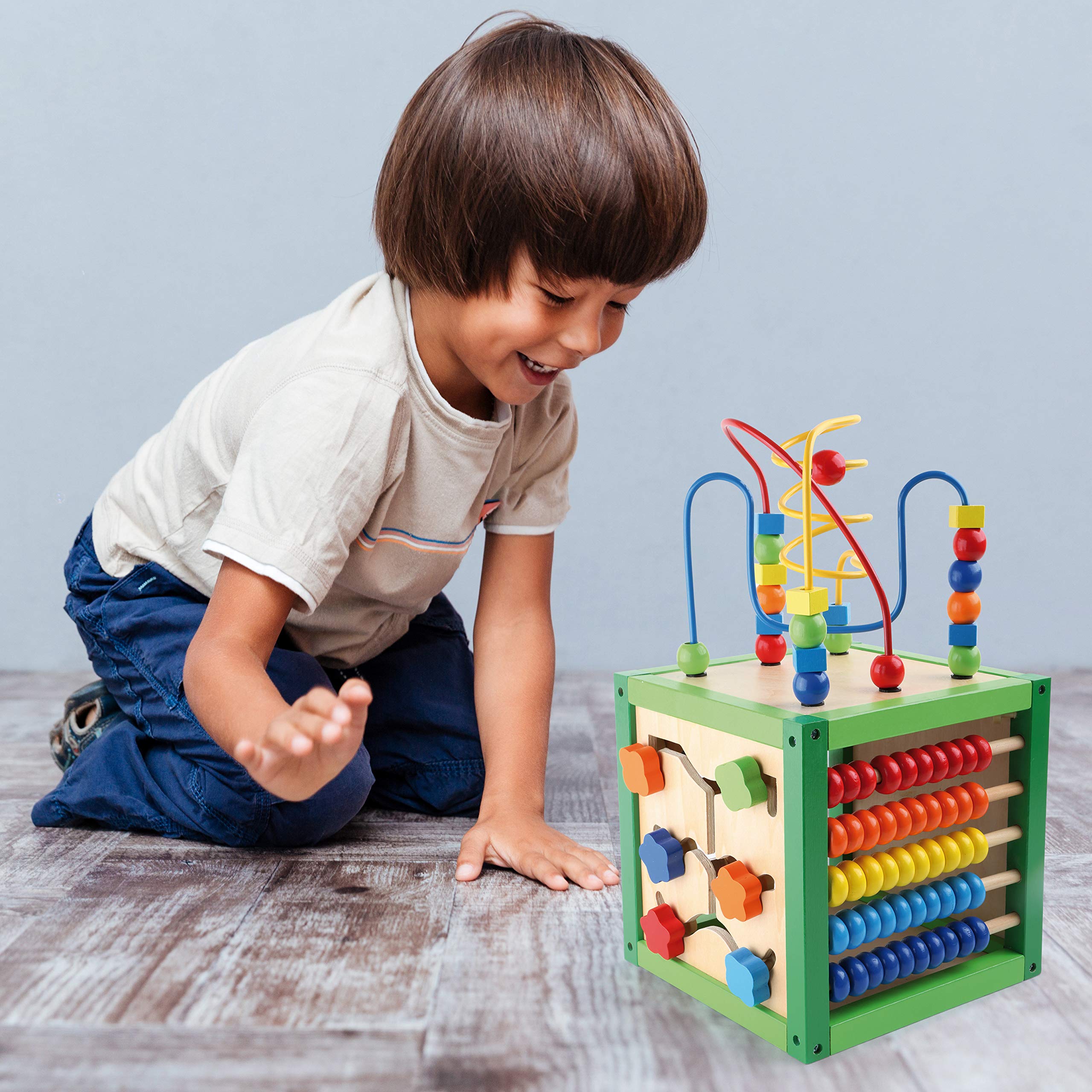 smallfoot Primavera 5886 dado motricità legno 5 lati