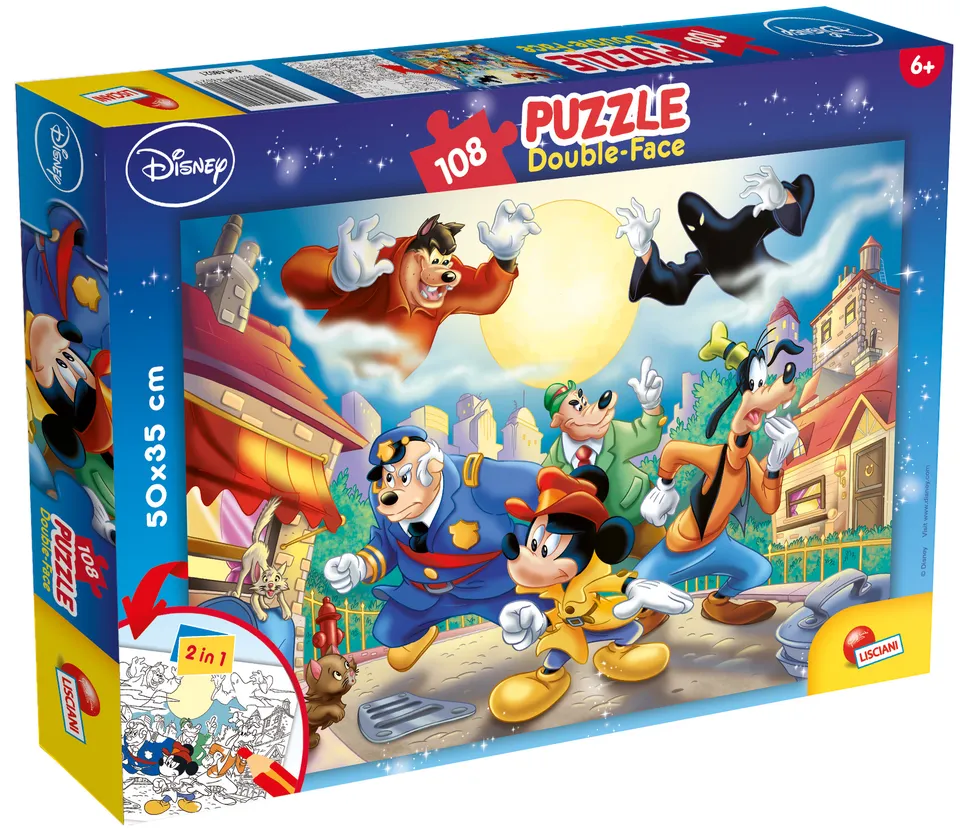Disney Puzzle Df Plus 108 Mickey Detective puzzle double-face