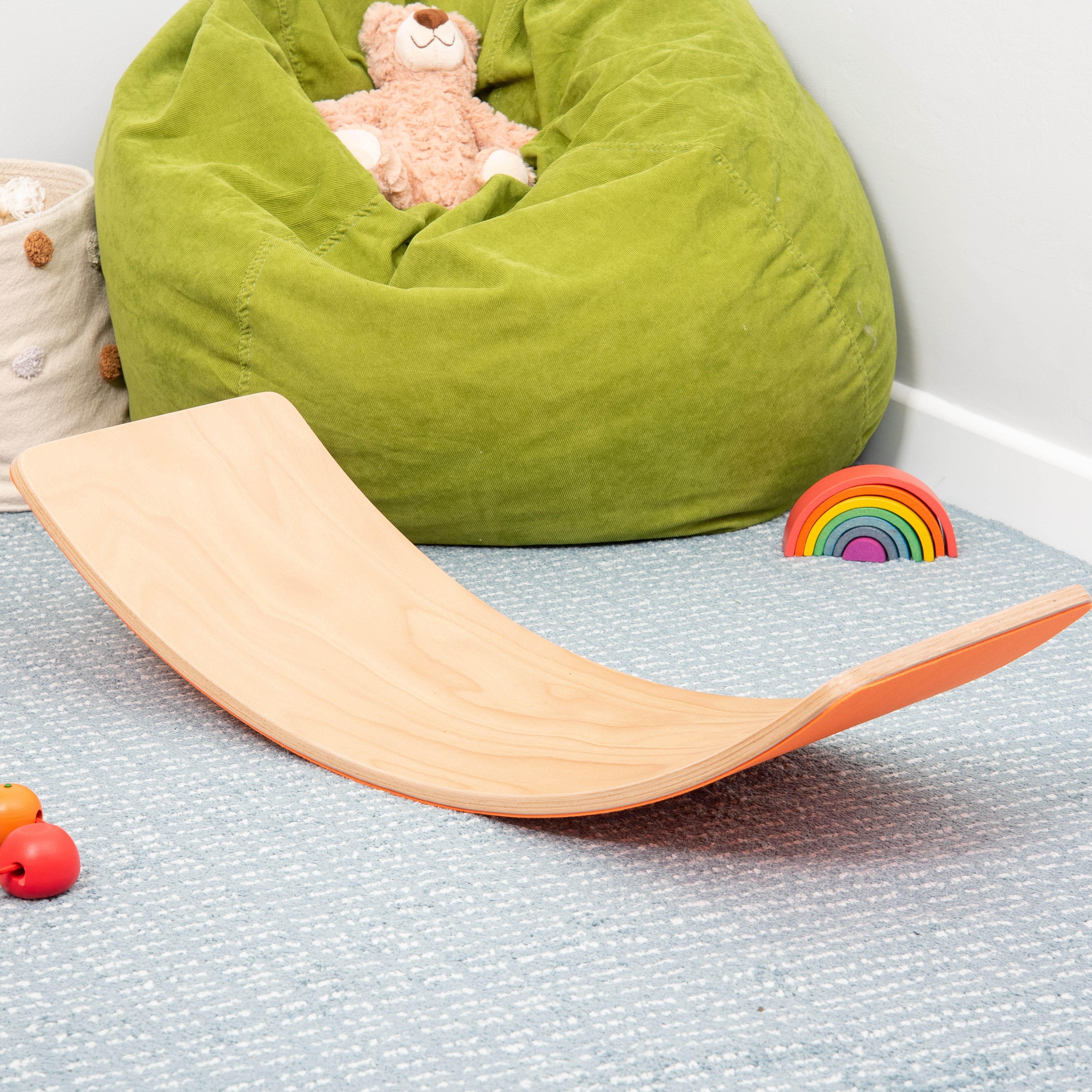 Tickit Wooden Balance Board asse equilibrio legno feltro