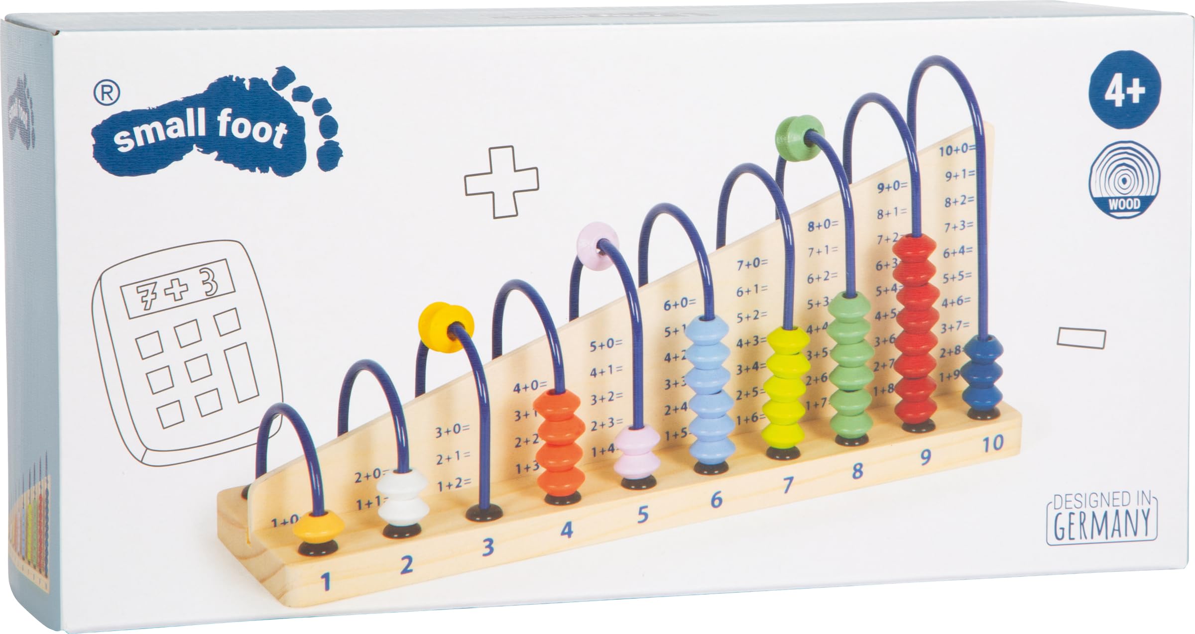 smallfoot Educate 11324 Pallottoliere Legno Addizione