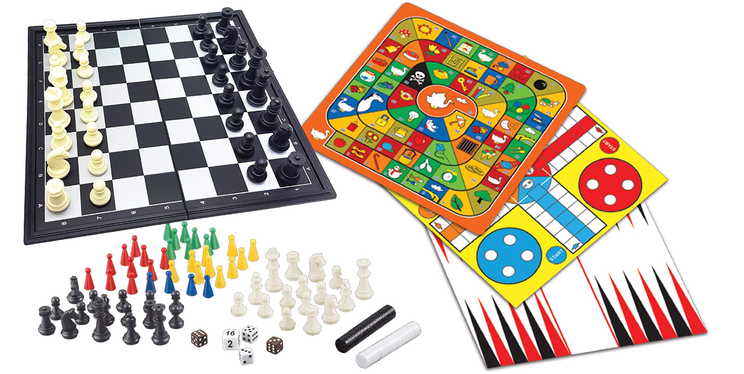 Lexibook ChessMan JGM800 set giochi da tavolo 8 in 1 magnetico