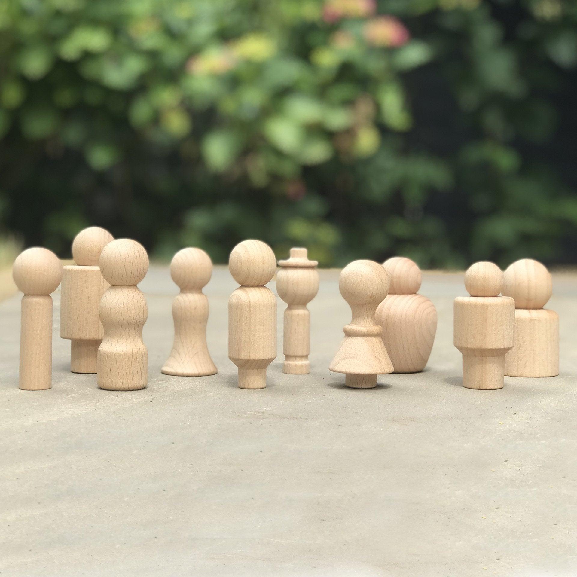 Tickit Wooden Community Figures personaggi legno 10 pezzi