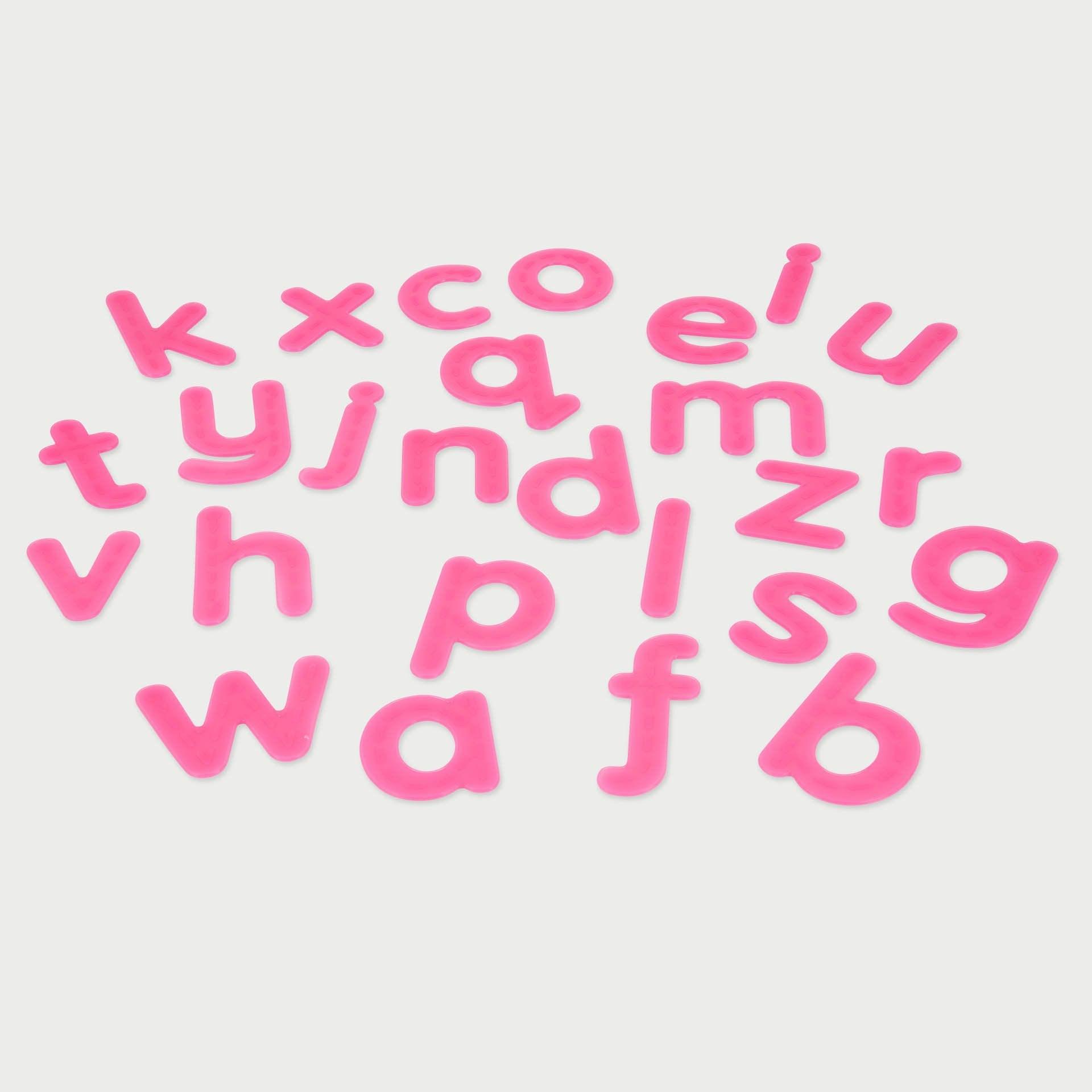 Tickit SiliShapes Trace Alphabet lettere rosa tattili