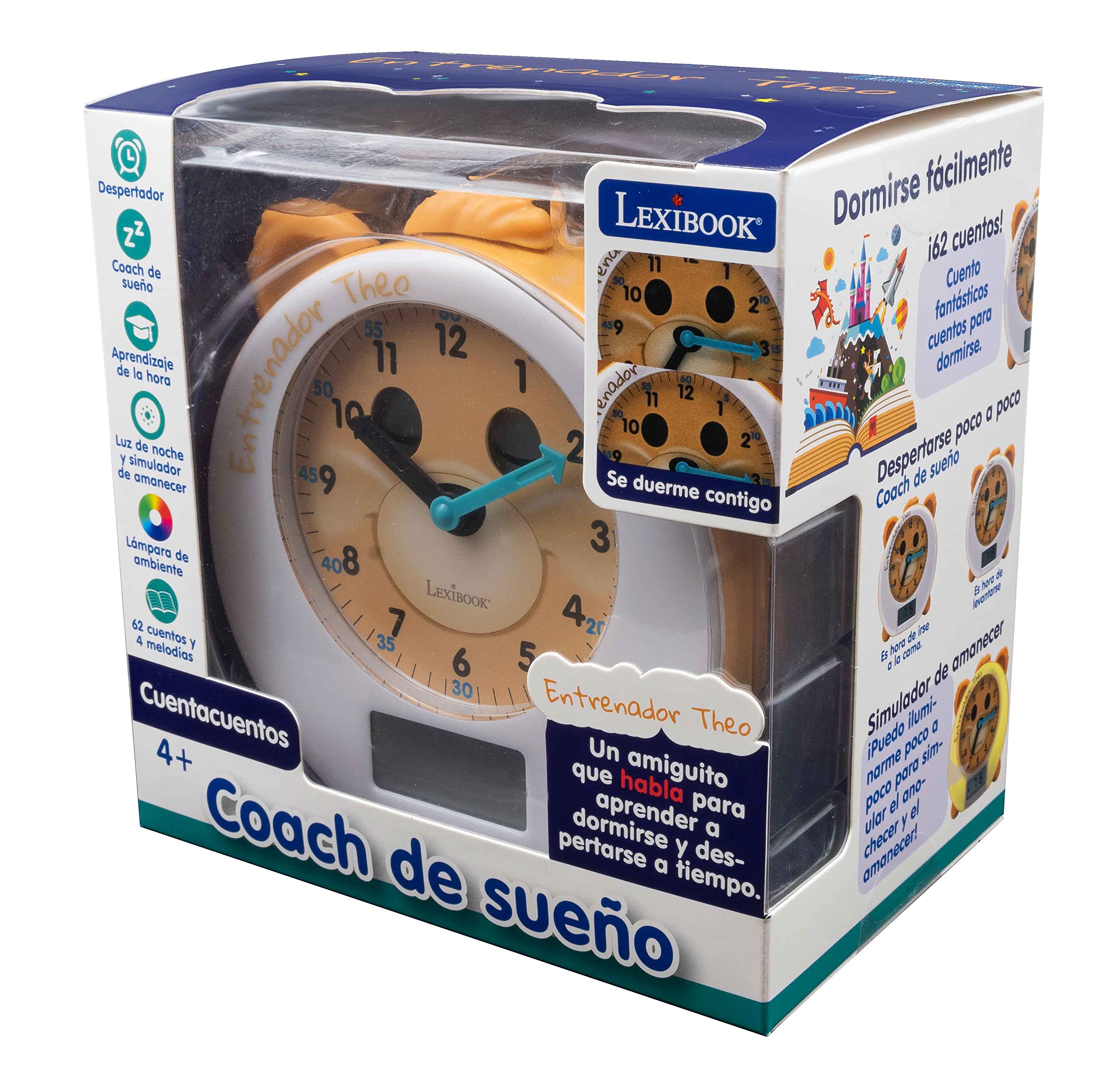 Lexibook RLT100ES sveglia bambini luce notturna parlante