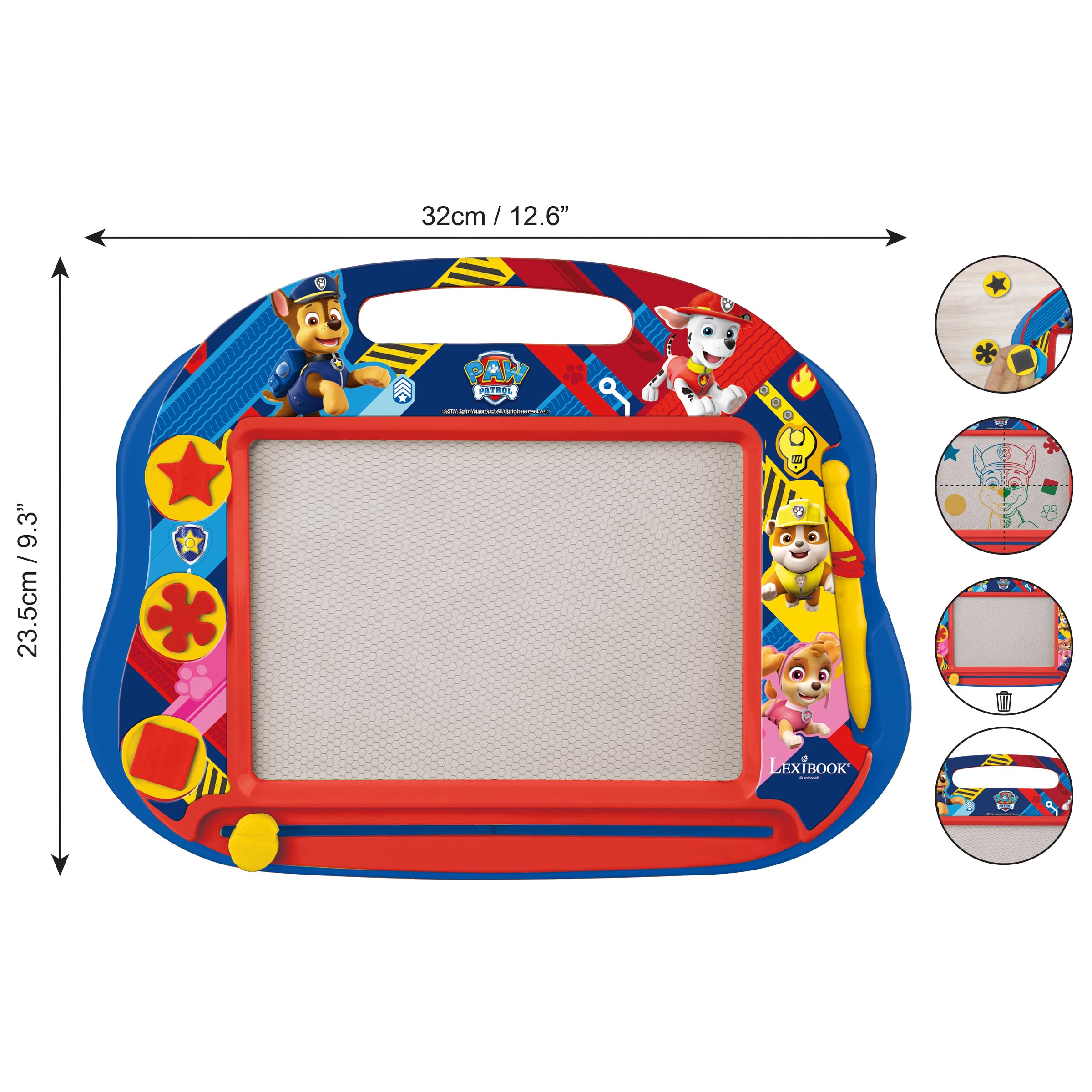 Lexibook Paw Patrol CRPA550 lavagna magica rosso blu