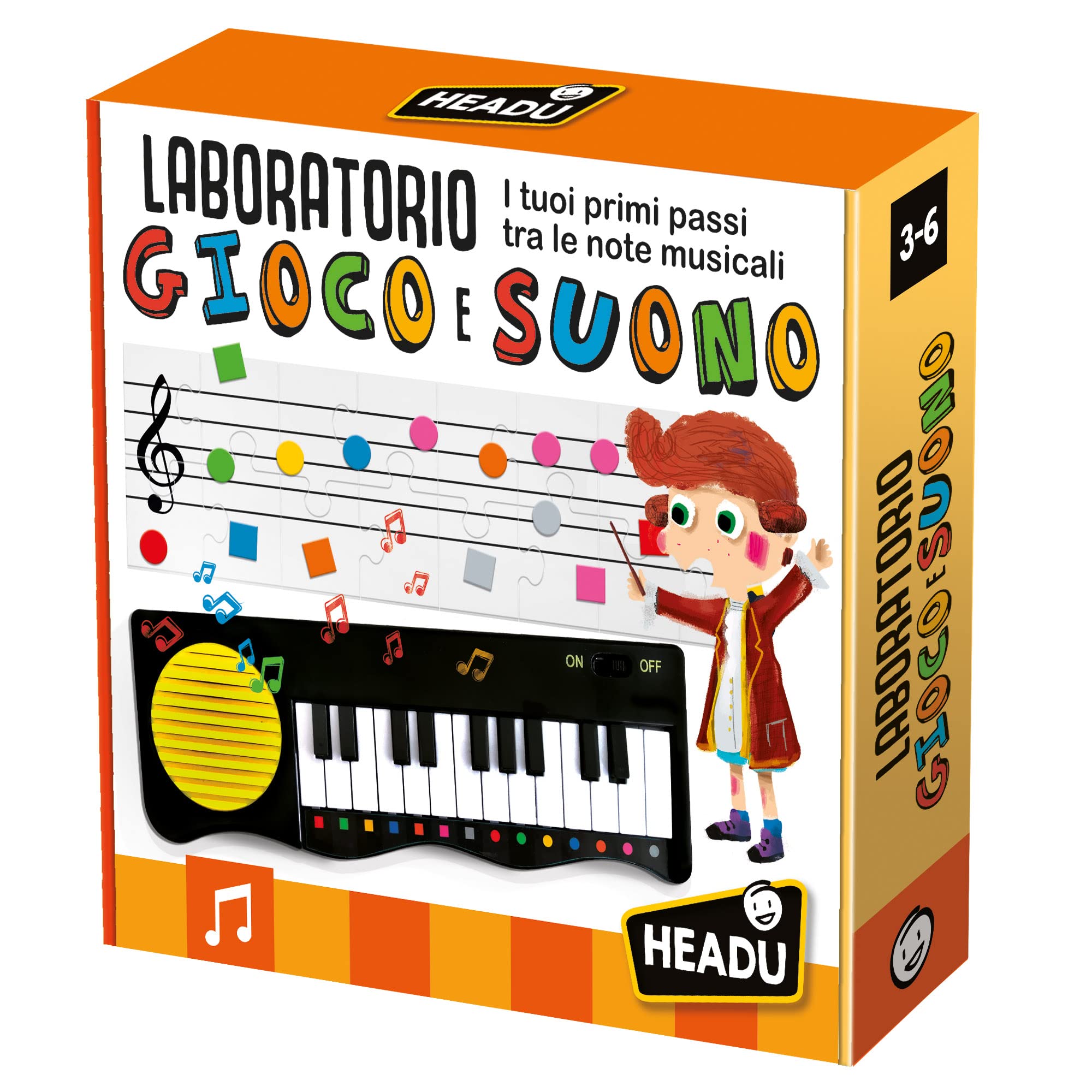 Headu Laboratorio Gioco e Suono IT25763 gioco musicale 3-6 anni