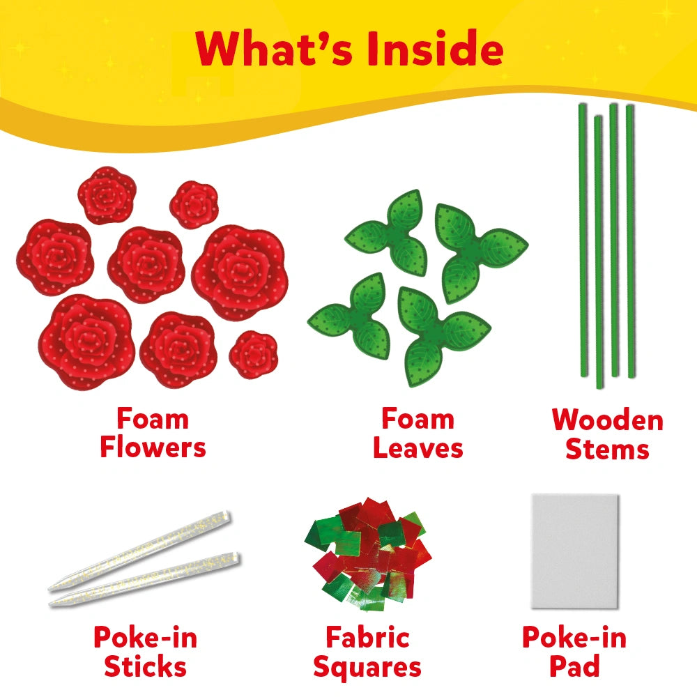 Skillmatics Poke-in Art Rose Bouquet kit creativo bouquet 4 rose