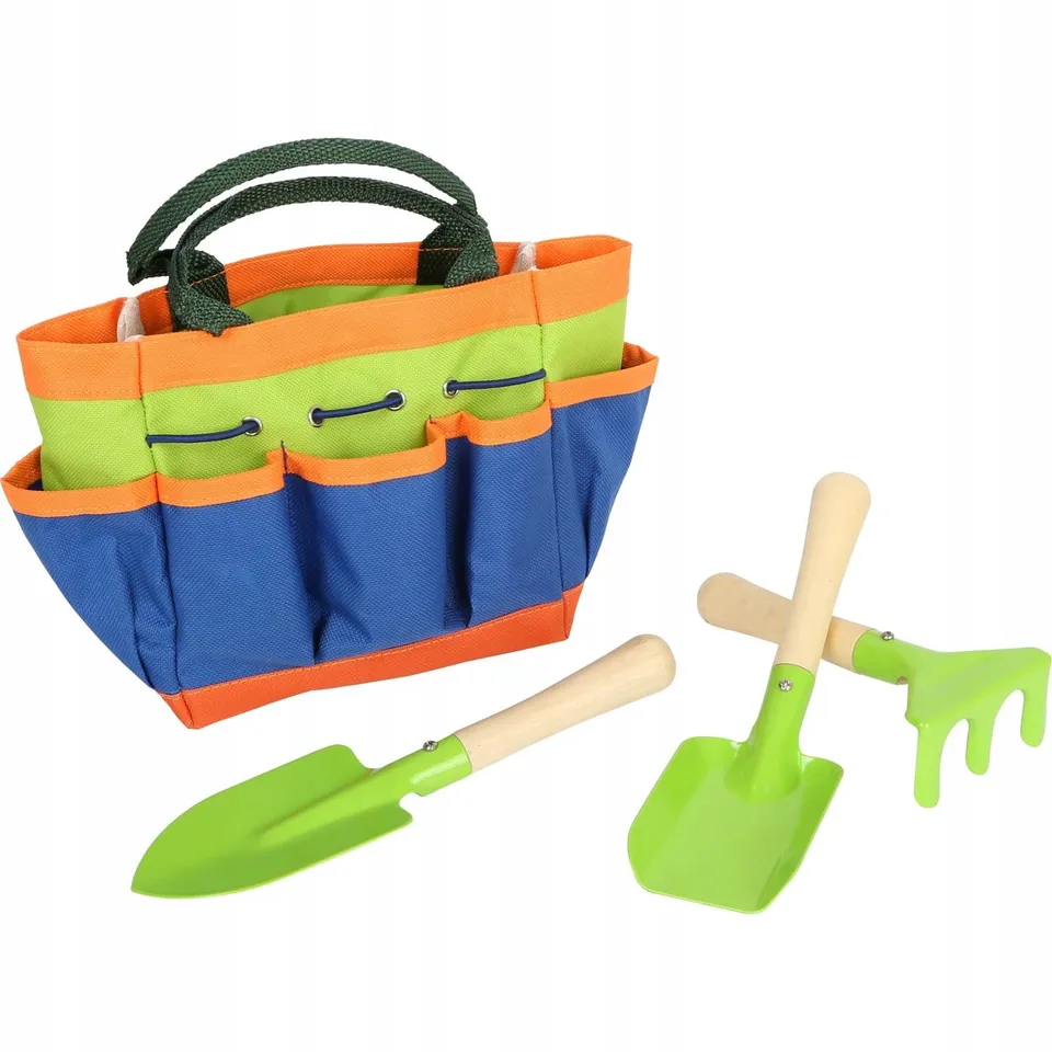 smallfoot 12015 borsa da giardino bambini con attrezzi