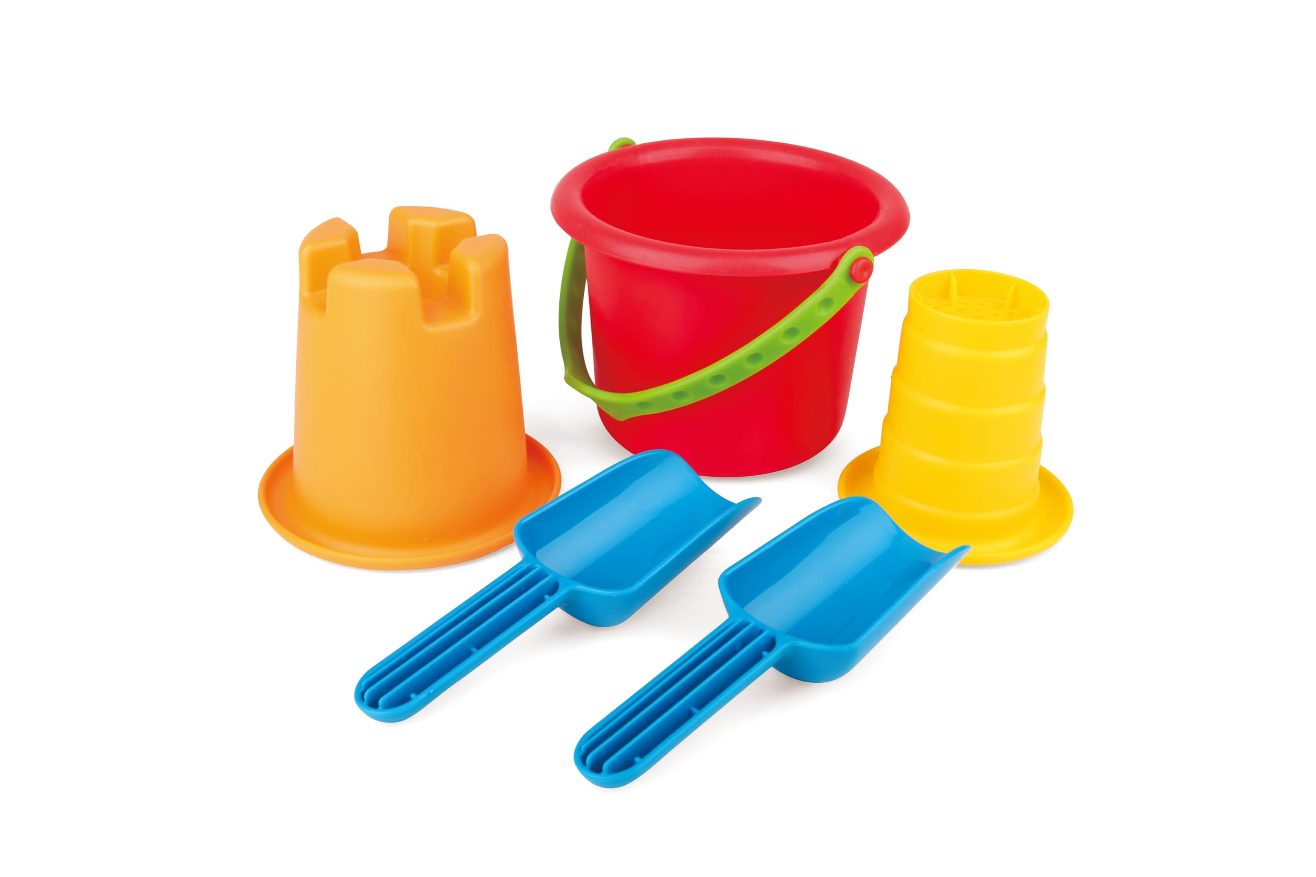 Hape Set Spiaggia 5 in 1 Secchielli e Palette dai 18 Mesi