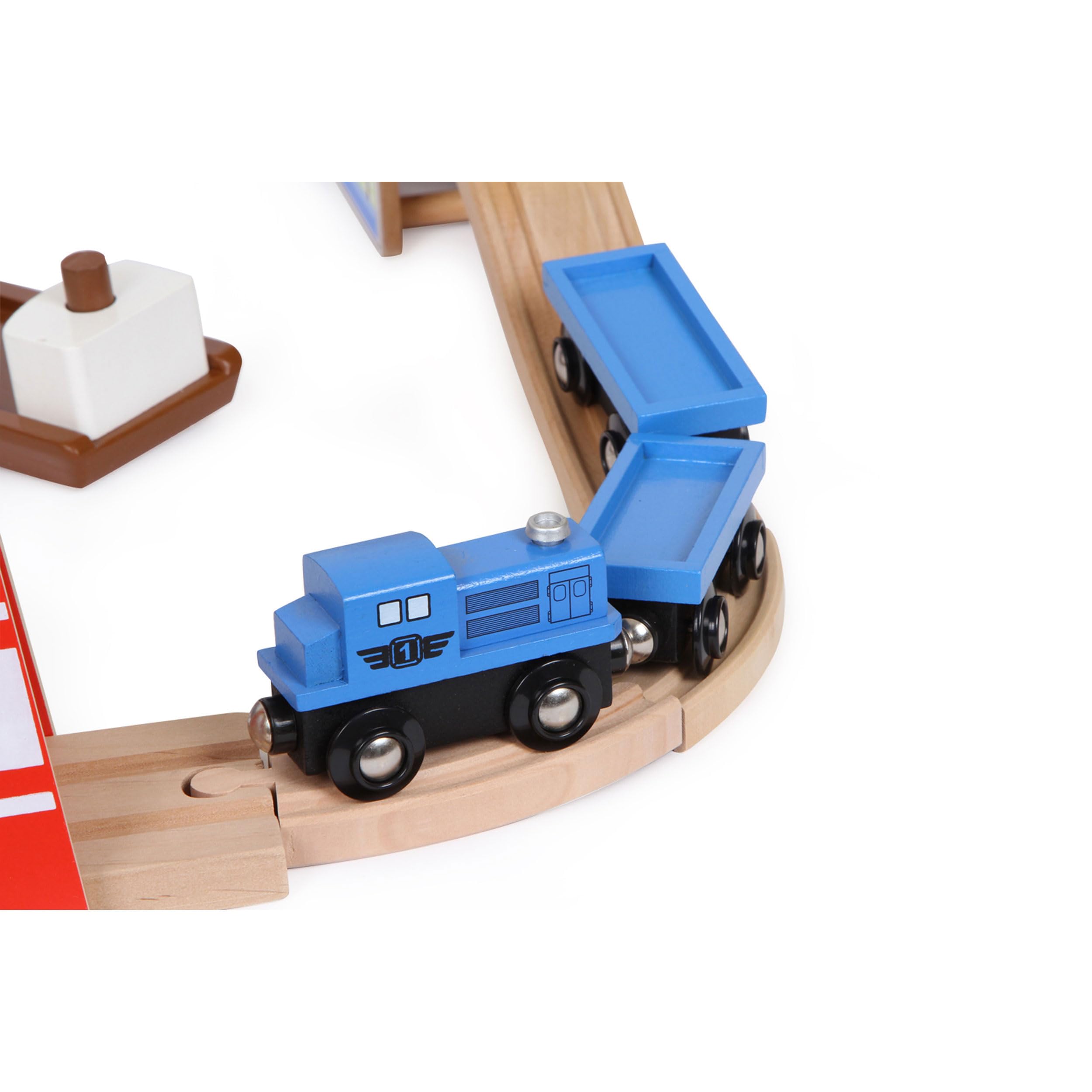 smallfoot 8553 trenino Porto pista in legno