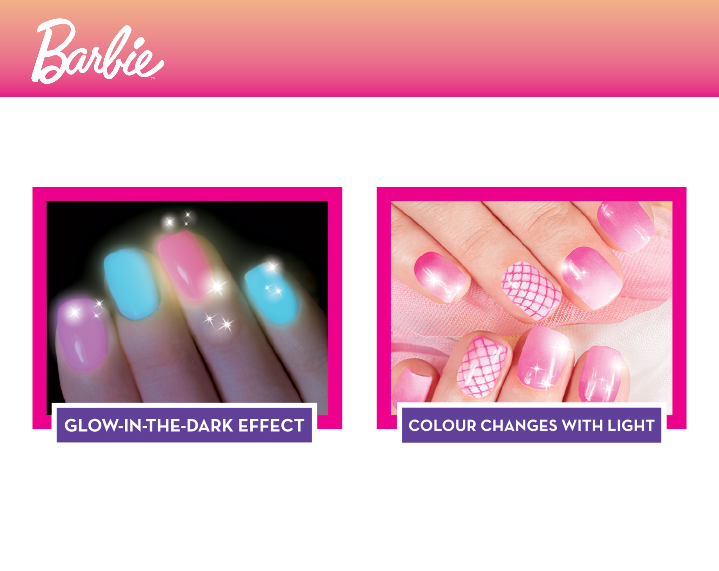 Lisciani Barbie My Trendy Nail Art Colour Change smalti