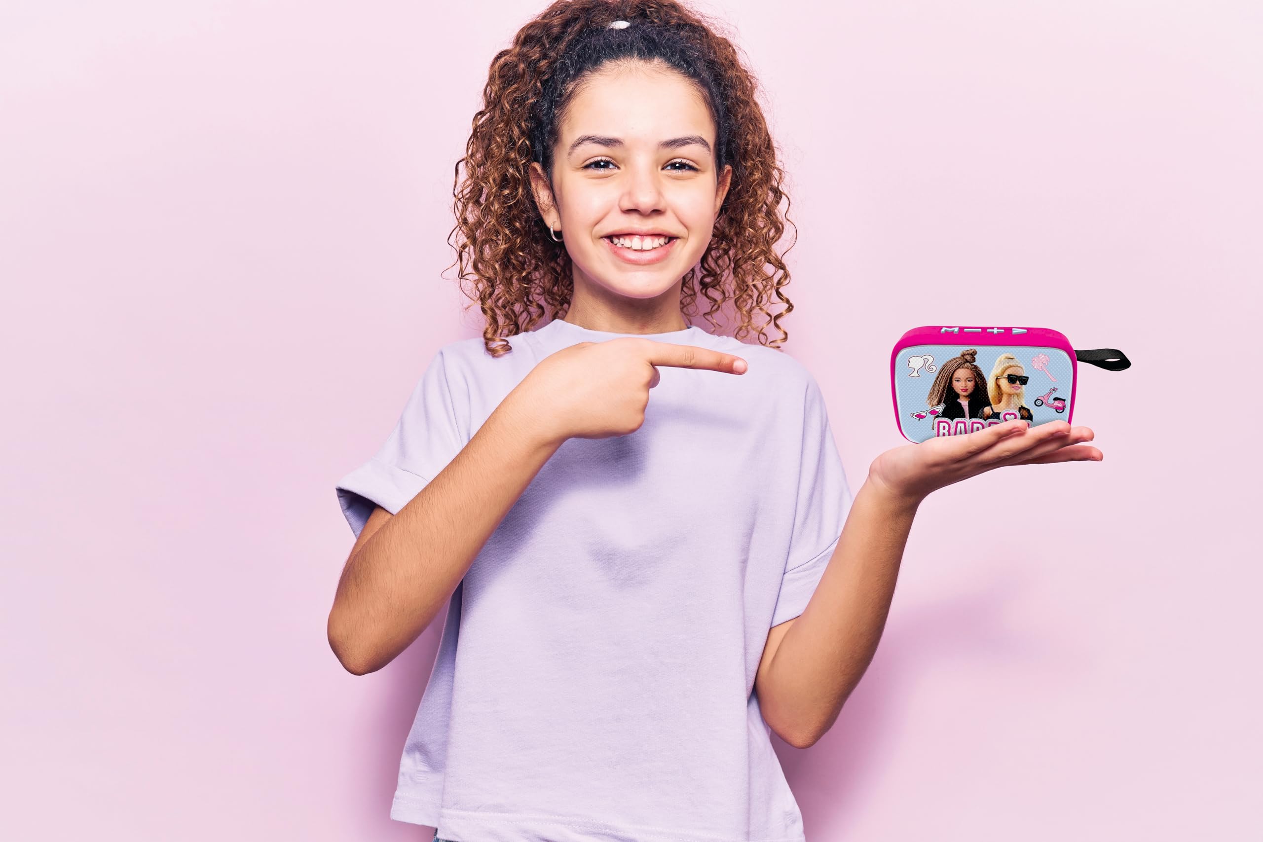 Lexibook BT018BB Barbie altoparlante Bluetooth blu rosa